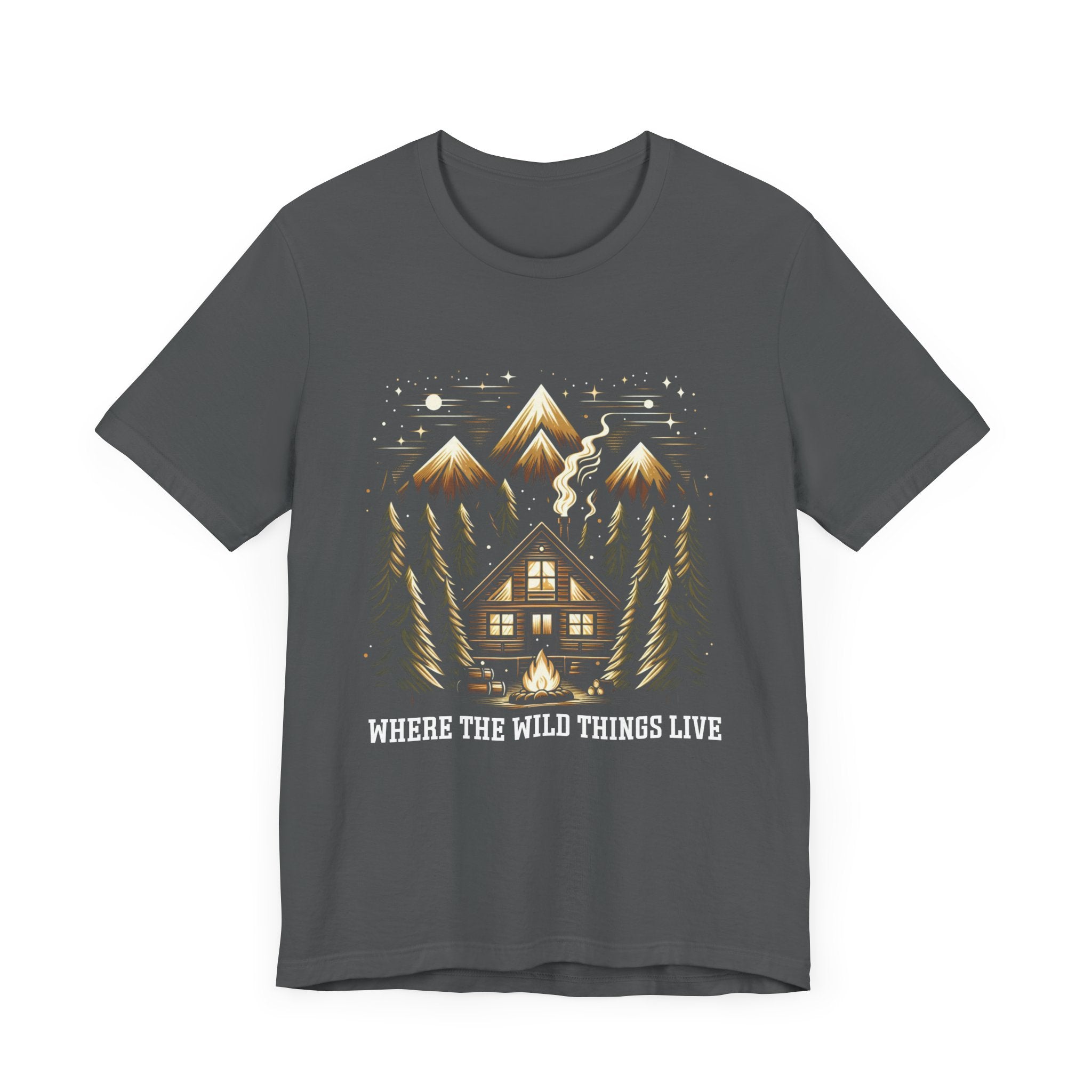 Nature is home shirt, cabin life tee, wilderness living t shirt, off grid lifestyle shirt, cozy nature retreat shirt, forest cabin apparel