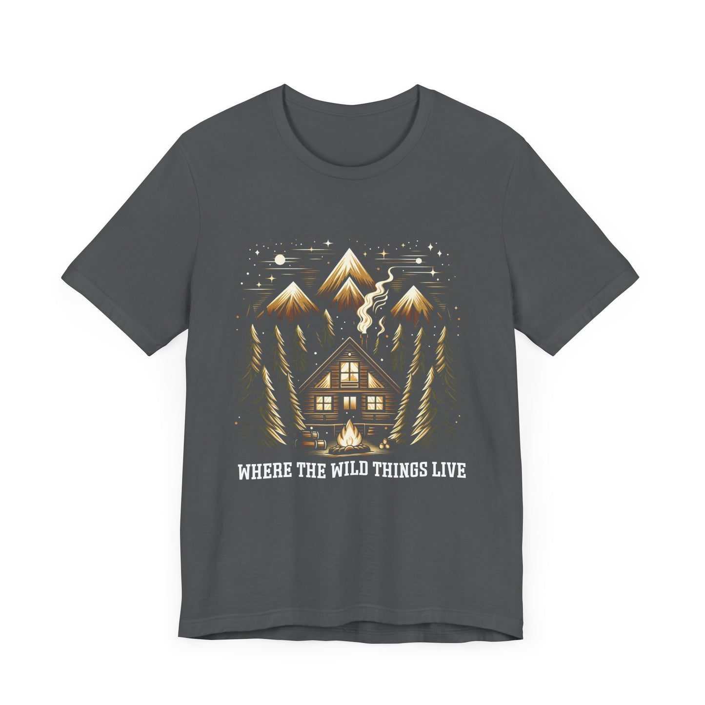 Nature is home shirt, cabin life tee, wilderness living t shirt, off grid lifestyle shirt, cozy nature retreat shirt, forest cabin apparel