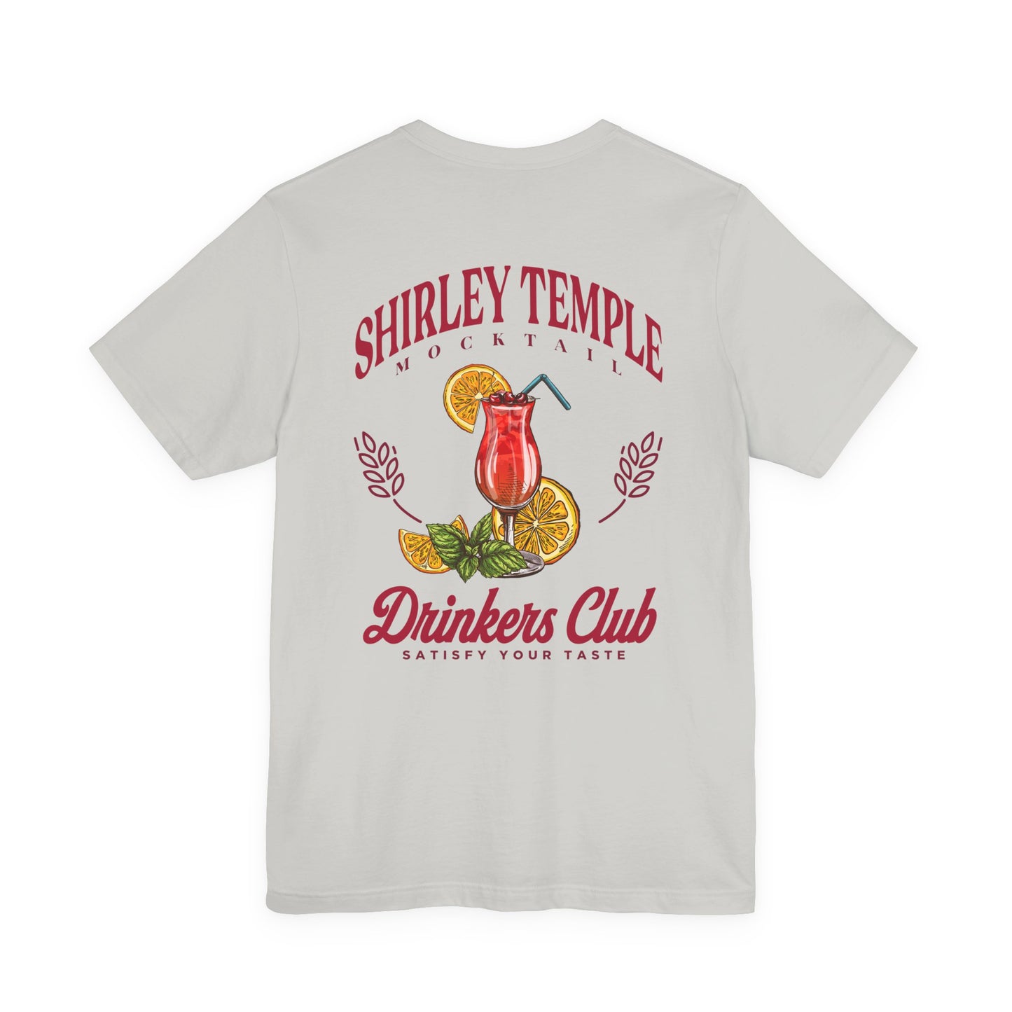 Shirley Temple Mocktail Drinkers Club Tshirt – Satisfy Your Taste