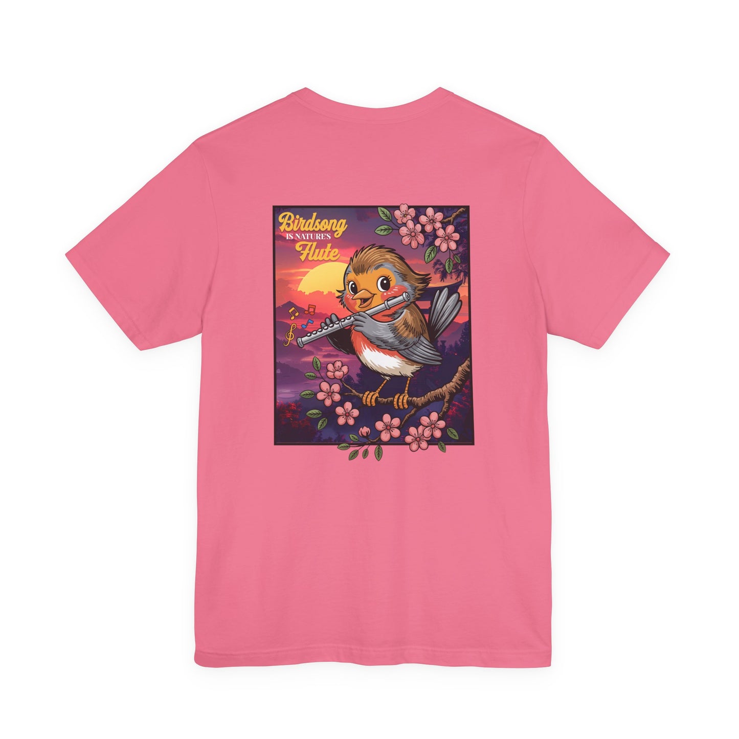 Bird Is Nature’s Flute Sunrise Music T-Shirt
