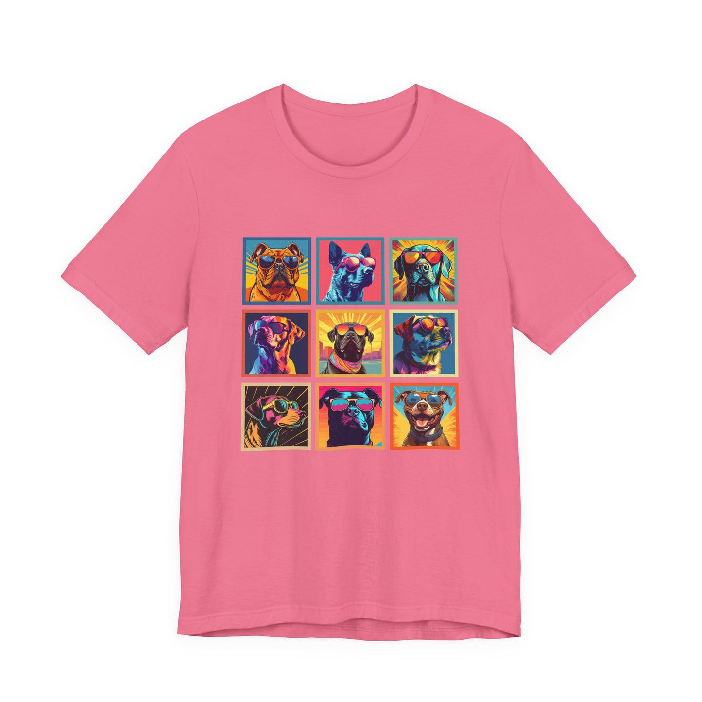 Cool Dogs Pop Art Sunglasses Tshirt – Nine Retro Pups
