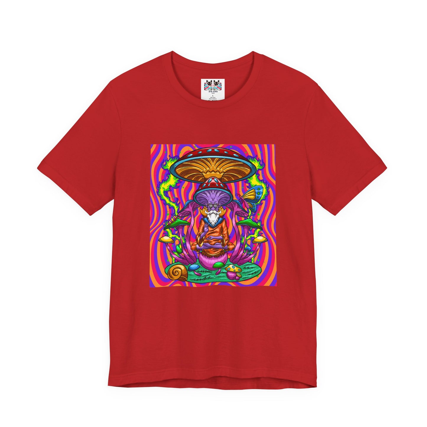 Psychedelic Mushroom Wizard Stay Wild & High T-Shirt