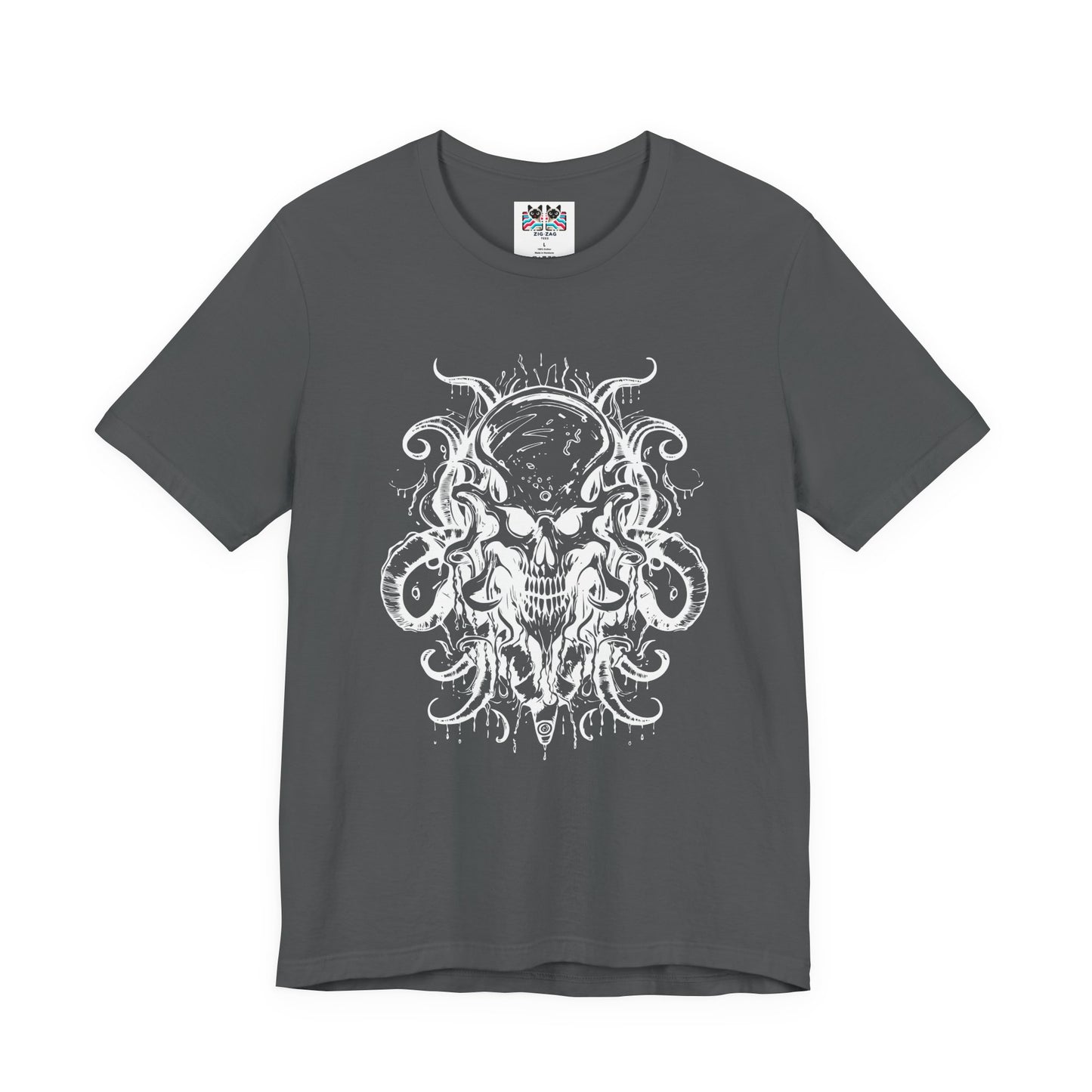 Occult All-Seeing Skull Ornamental Horror T-Shirt