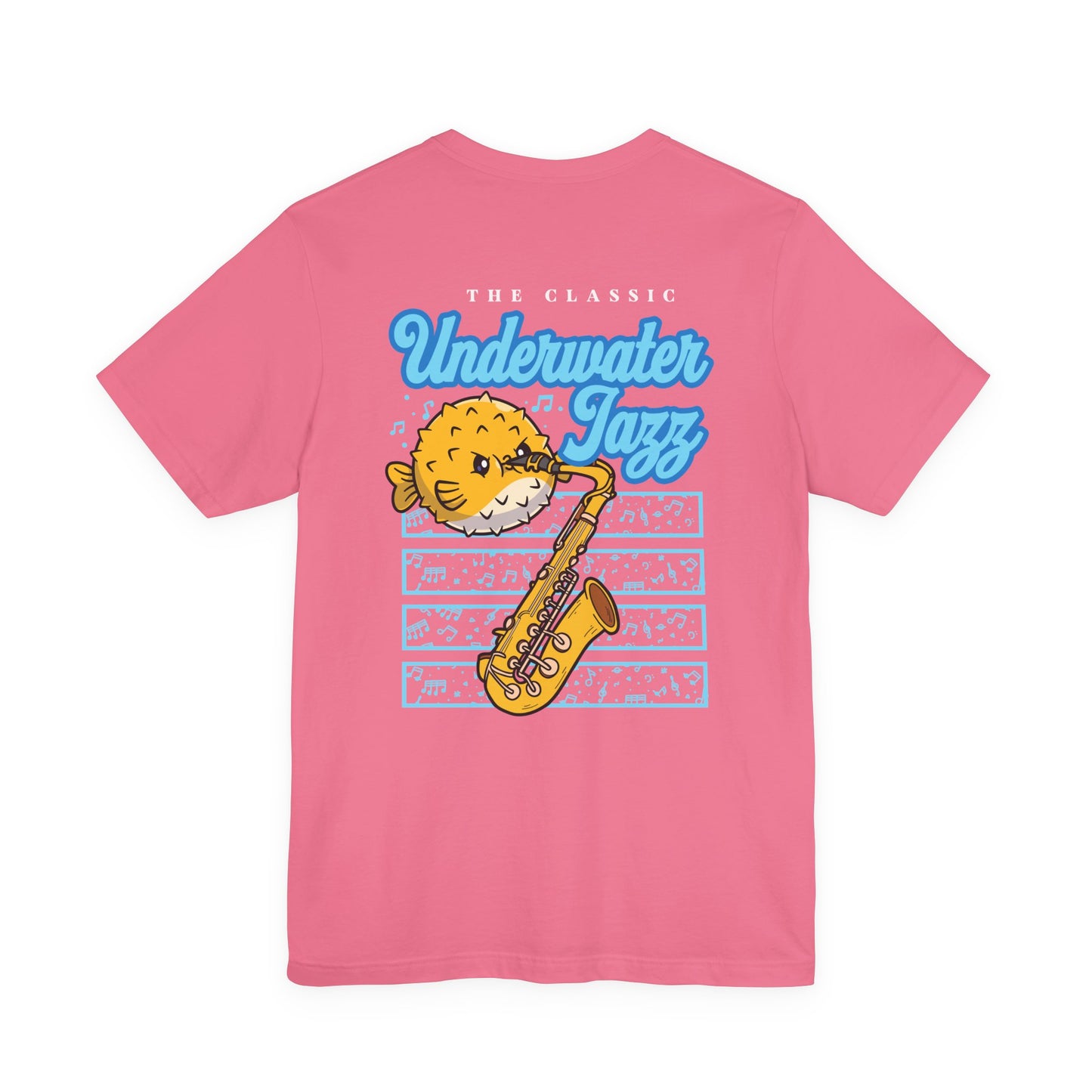 Underwater Jazz Blowfish Saxophone T-Shirt