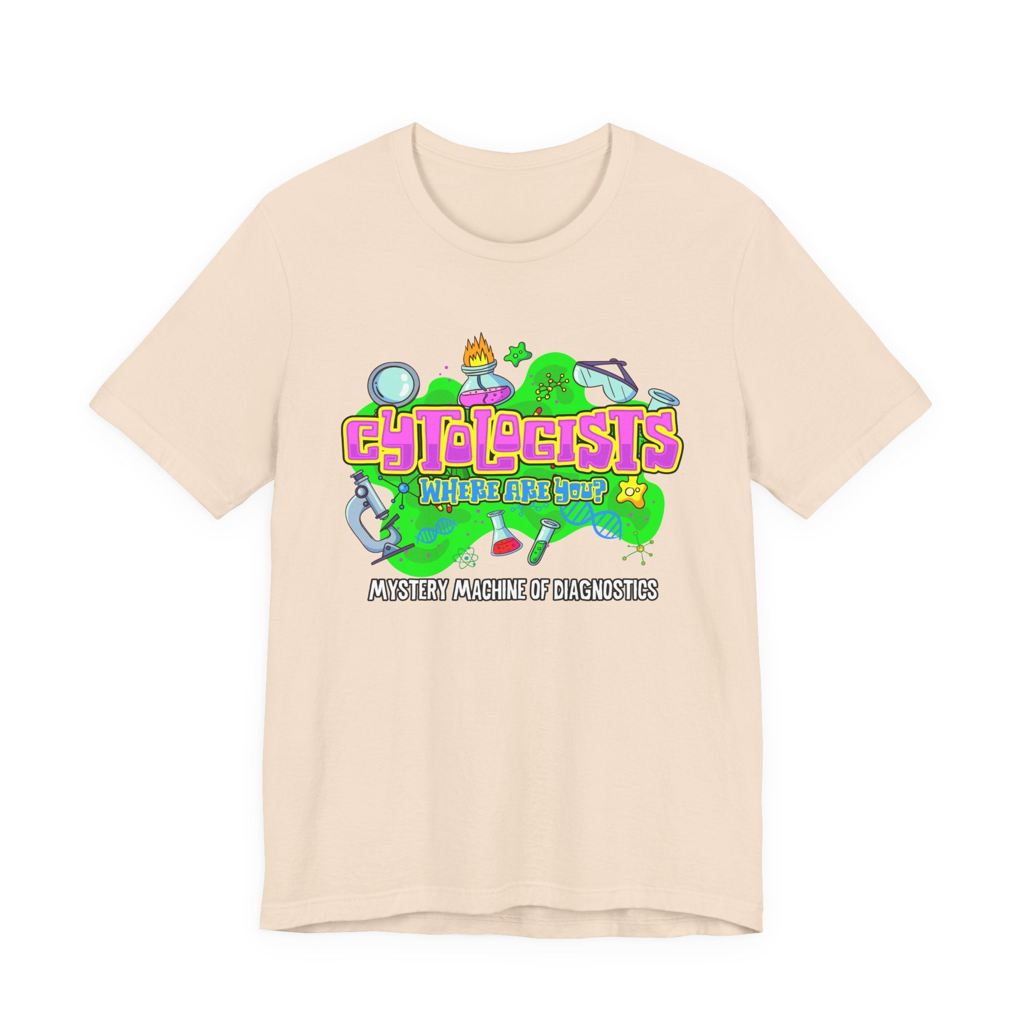 Cytologists Where Are You T-Shirt – Mystery Machine of Diagnostics Science Lab Design