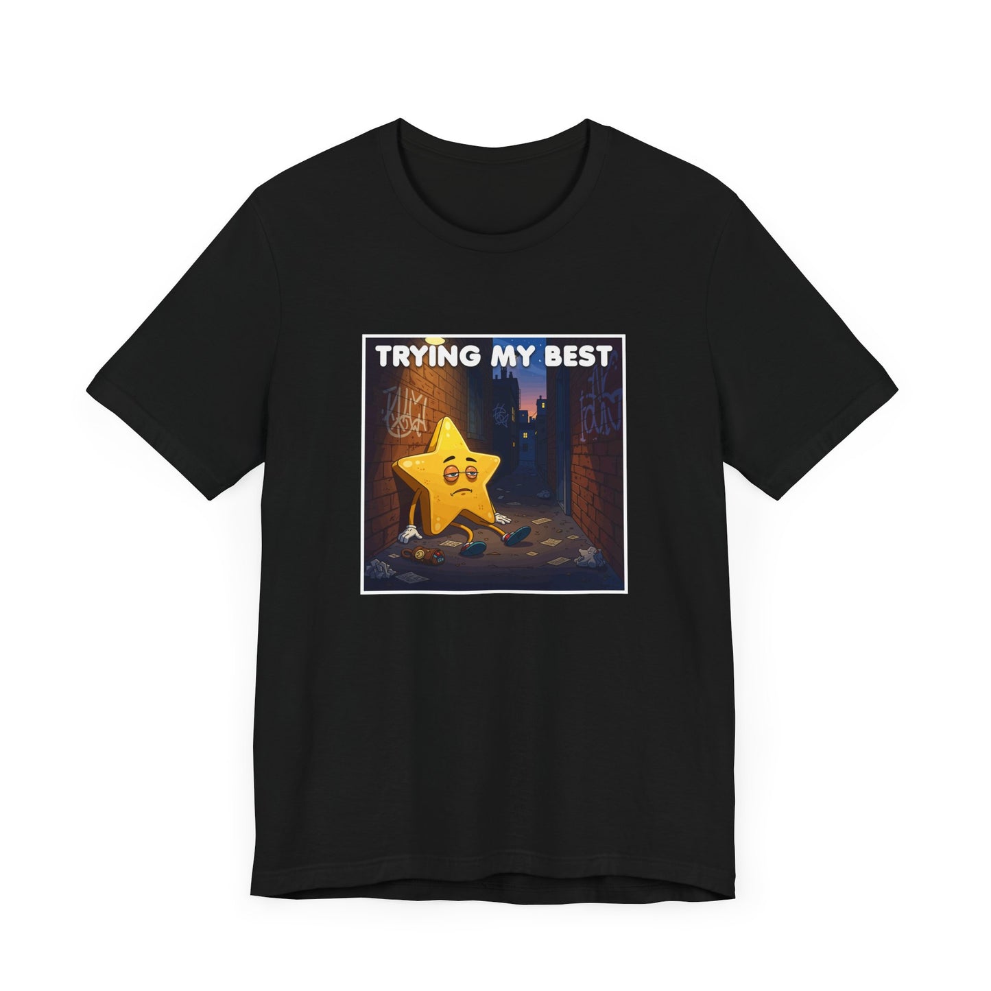 Trying My Best It’s Not Much Tee, Low Effort Humor Shirt, Honest Mood Graphic Tee, Funny Bare Minimum Top, Lazy Relatable Gift