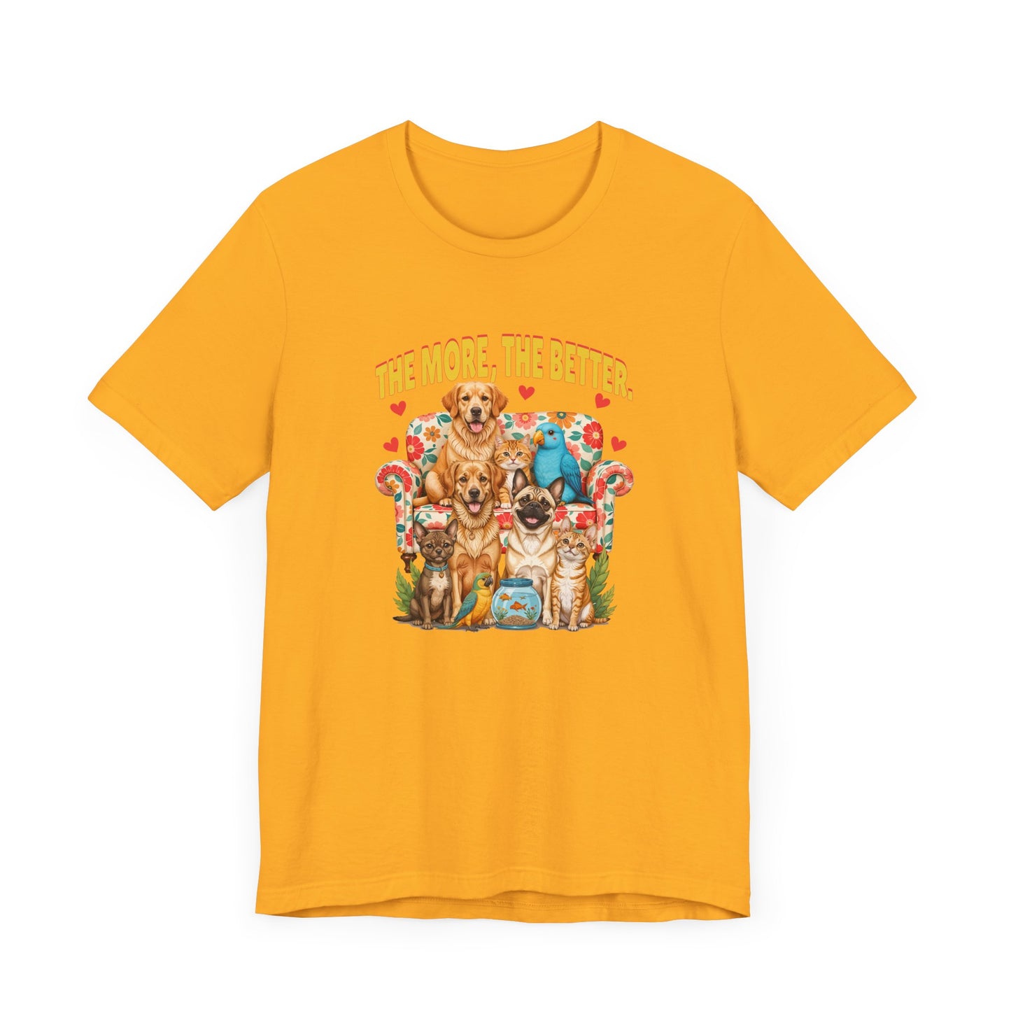 The More Paws The Better Shirt Funny Pet Family Tee for Multi Pet Homes and Animal Lovers Who Think More Fur Equals More Joy