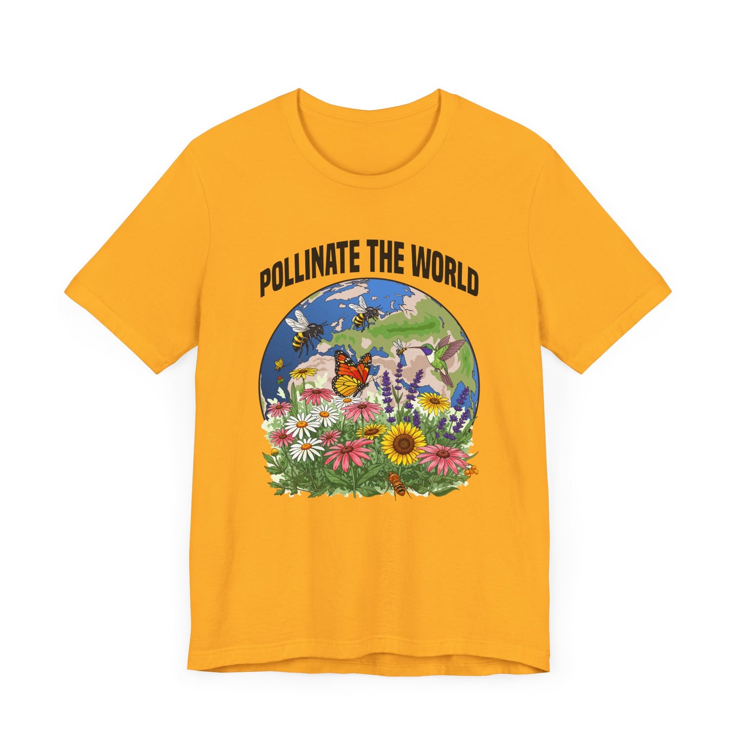 Nature’s MVP Pollinators Tee, Bee and Butterfly Shirt, Eco Awareness Graphic Tee, Garden Life Top, Wildlife Hero Gift