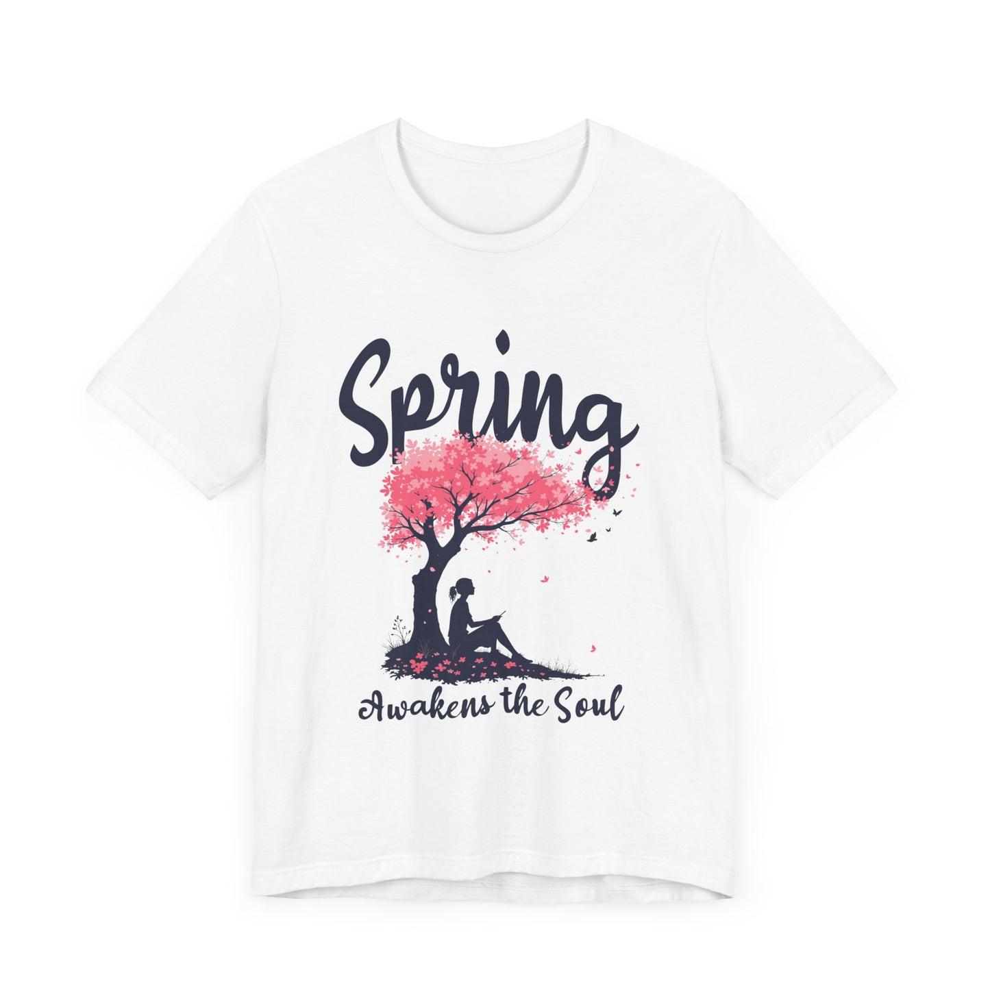 Flourish and Thrive Tee, Positive Growth Shirt, Spring Bloom Top, Empowering Nature Quote Tee, Floral Energy Gift Tee
