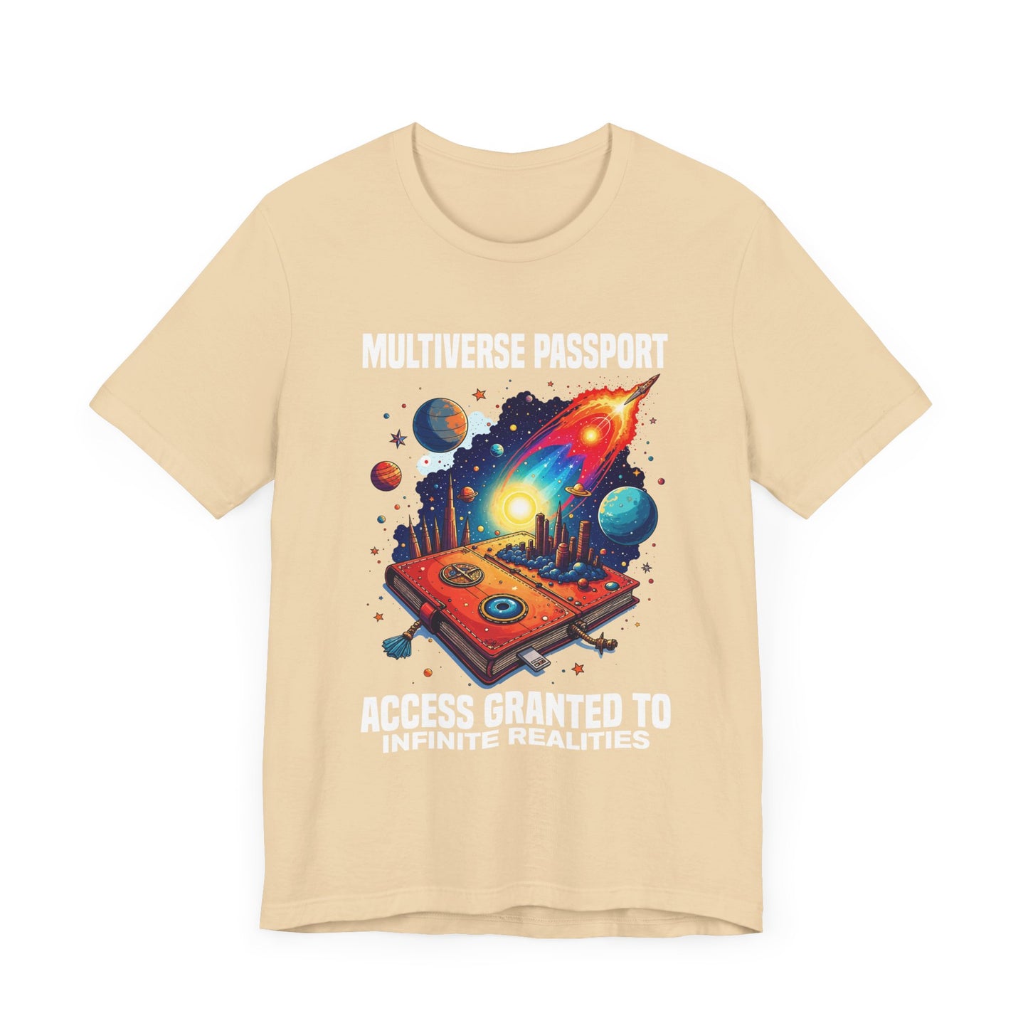 Multiverse Passport Tee, Sci-Fi Travel Shirt, Alternate Reality Graphic Tee, Universe Hopper Top, Quantum Nerd Gift