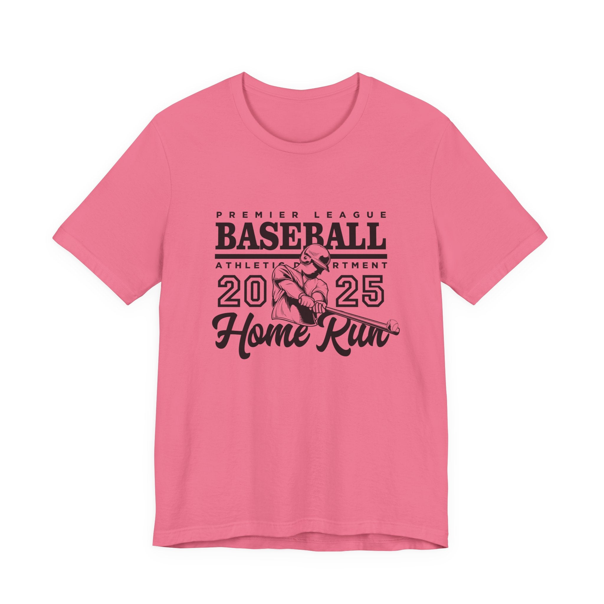 Baseball tshirt - Premier League Basebal l2025 HomeRun Tshirt Baseball Player Graphic with Bold Text Background