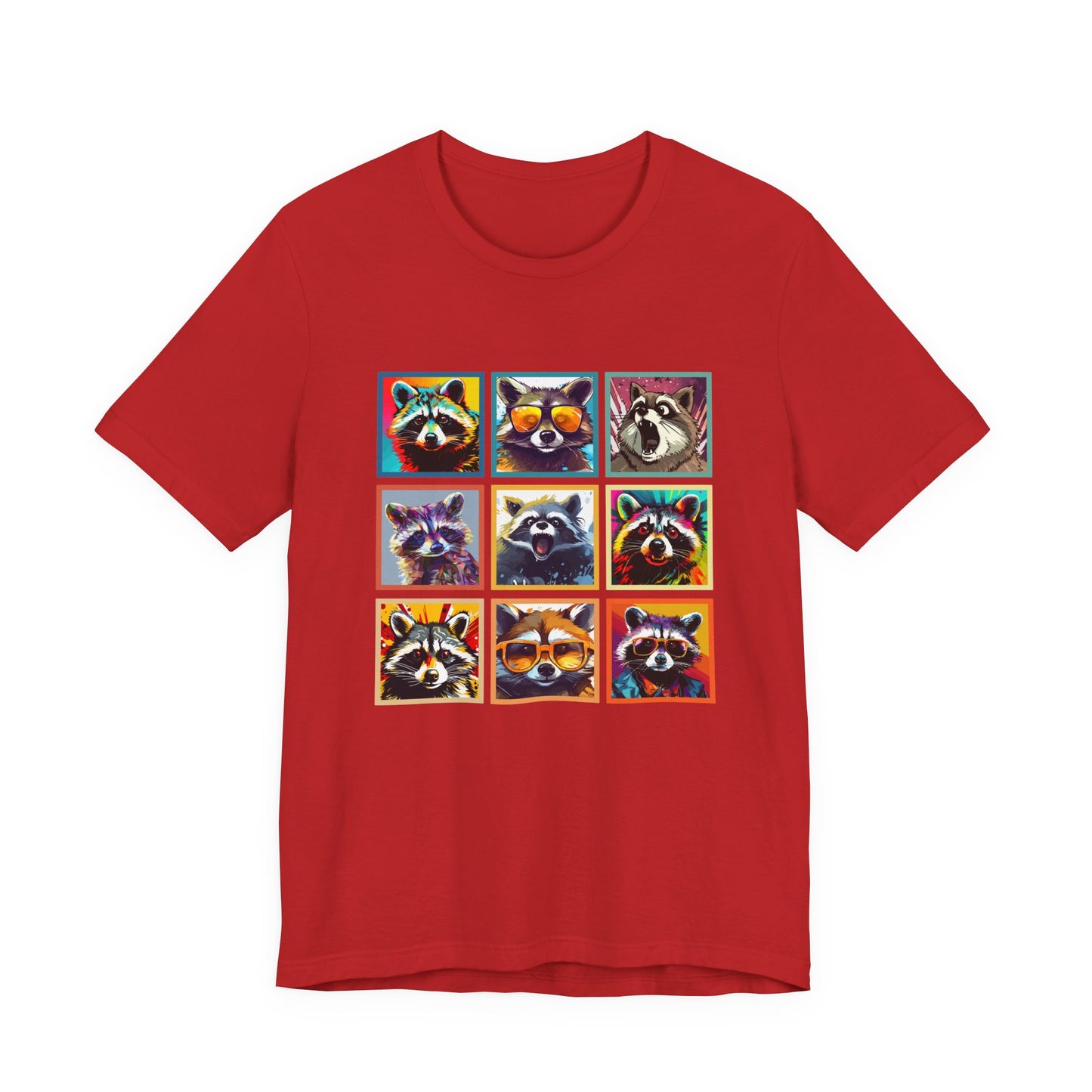 Cool Raccoons Pop Art Tshirt – Nine Funky Bandits