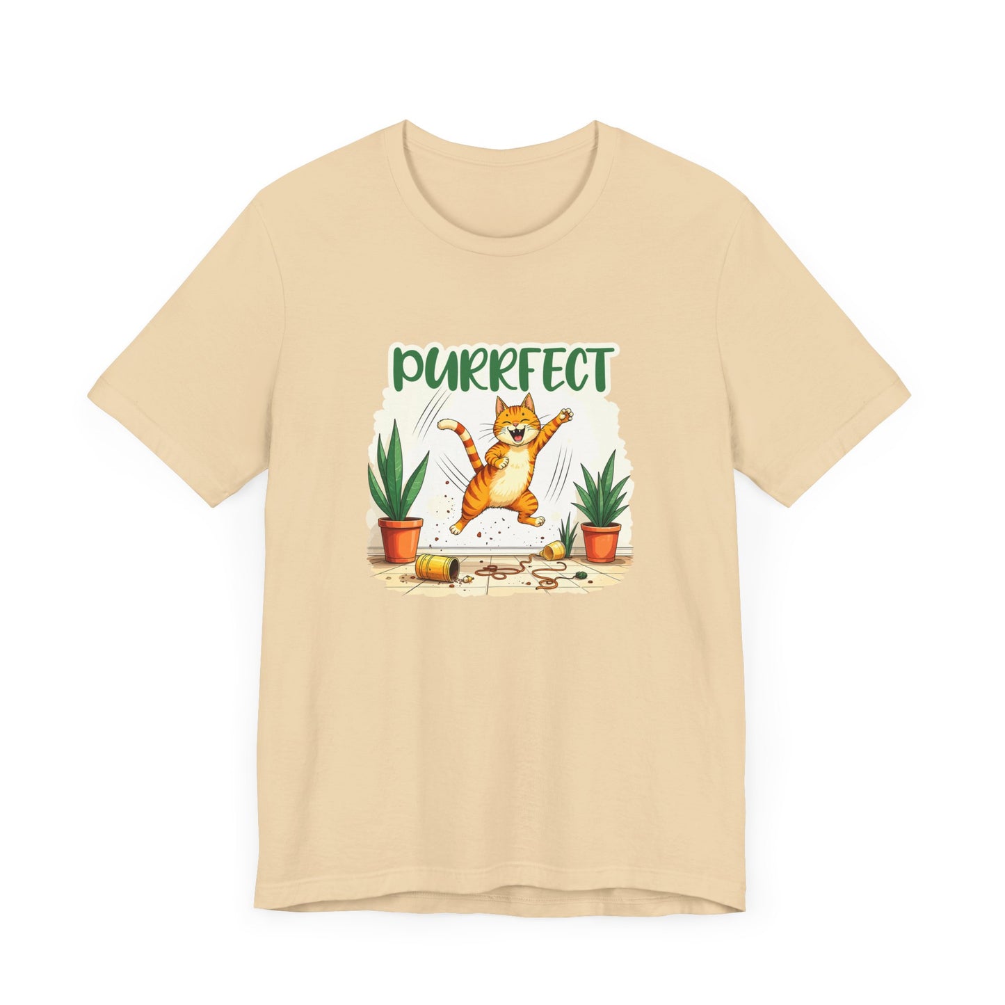 Purrfect Chaos Shirt Funny Cat Lover Tee for Pet Parents Who Embrace the Hairballs Mayhem and Mischief With Love and Laughter