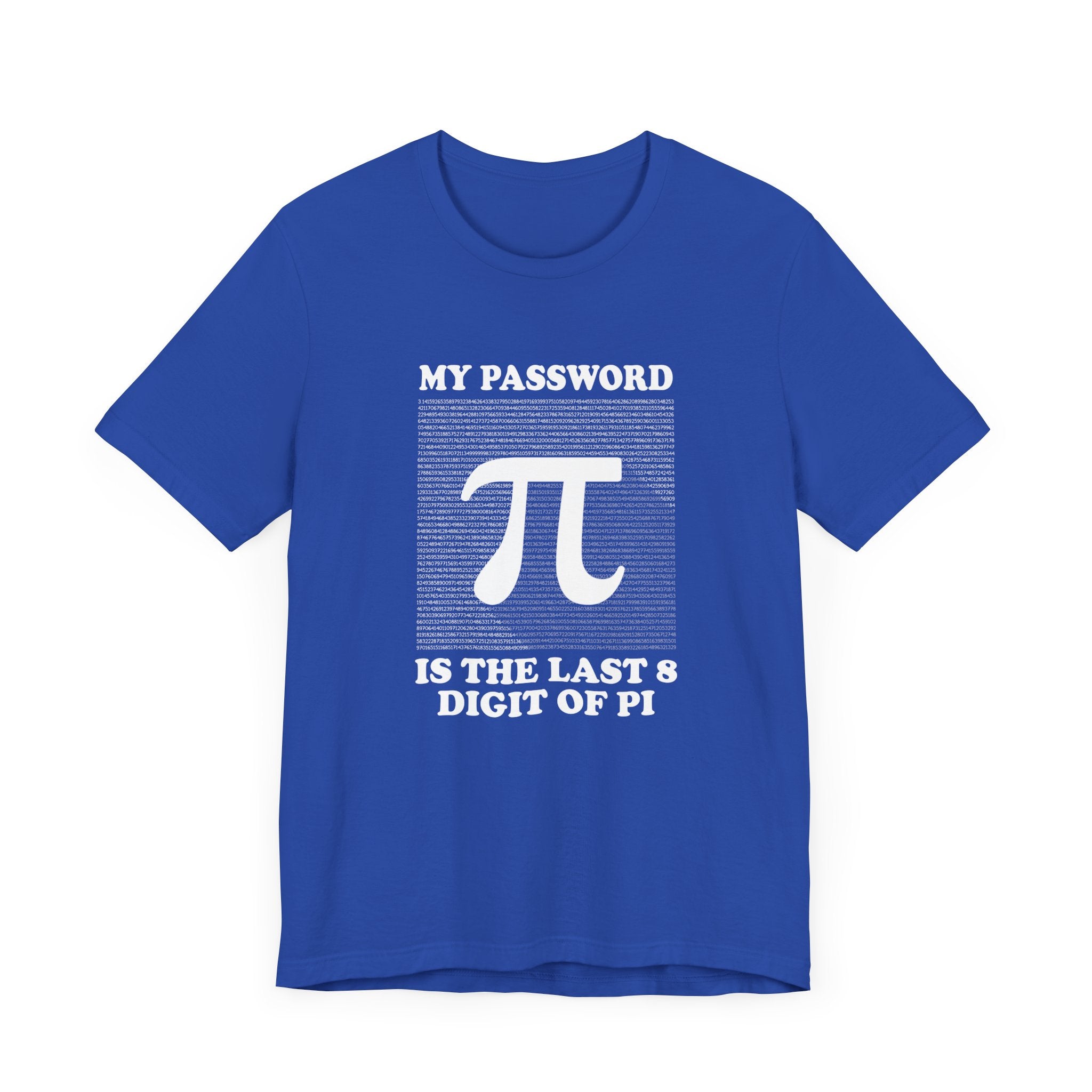 Math Humor T-Shirt – Last 8 Digits of Pi Password Joke