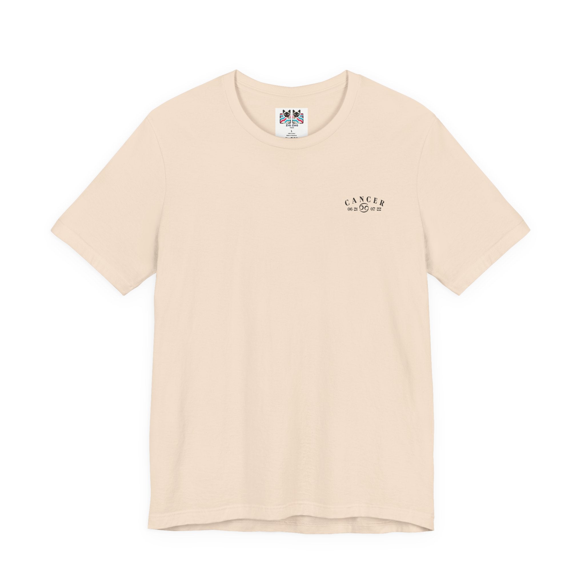 Colorful Cancer Zodiac T-Shirt – Crab with Constellation, Leaves & Flowers