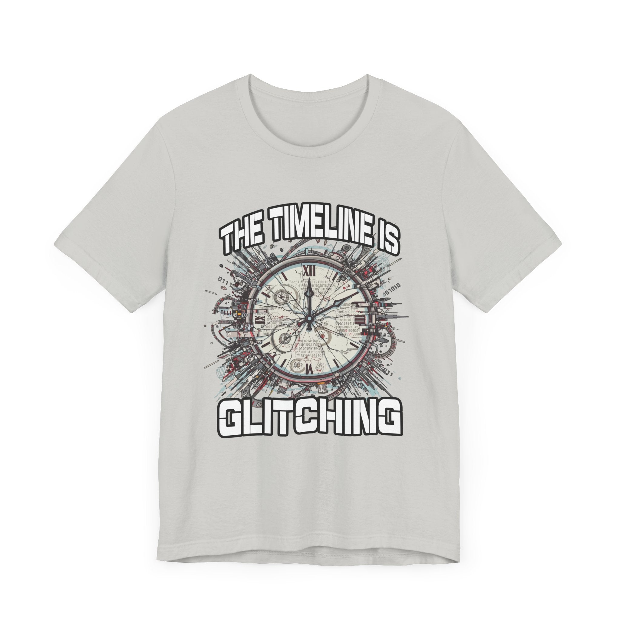 The Timeline is Glitching Tee, Sci-Fi Reality Error Shirt, Alternate Universe Humor Tee, Time Travel Nerd Gift Top