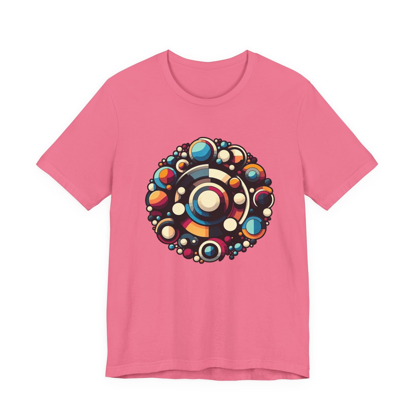 Circular Harmony – Colorful Circles Pattern Graphic T-Shirt