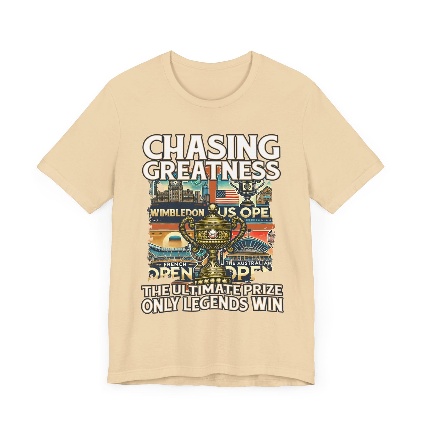 Chasing Greatness – Ultimate Prize Only Legends Win Grand Slam Tennis T-Shirt