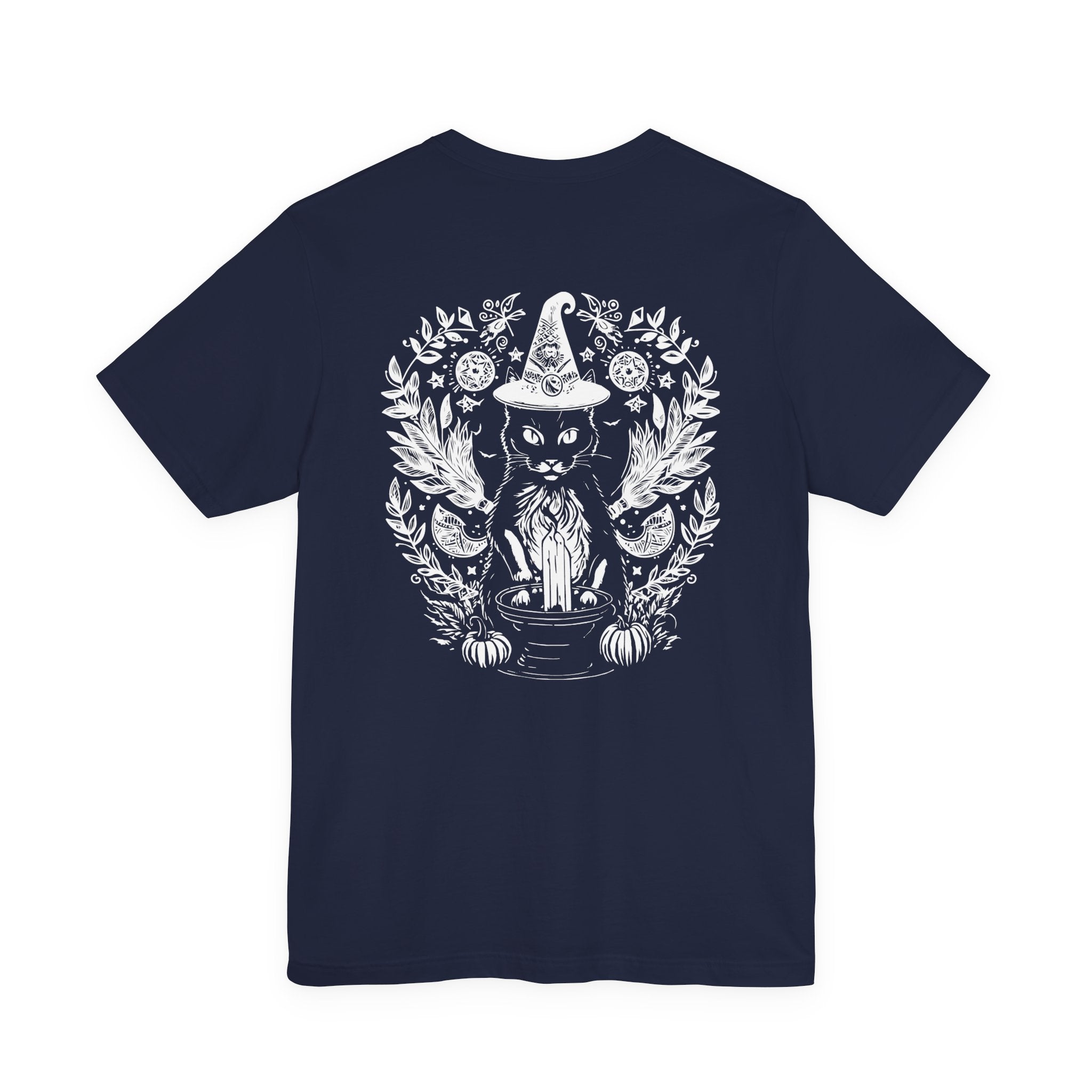 Witchy Black Cat Moon Candle Magic T-Shirt
