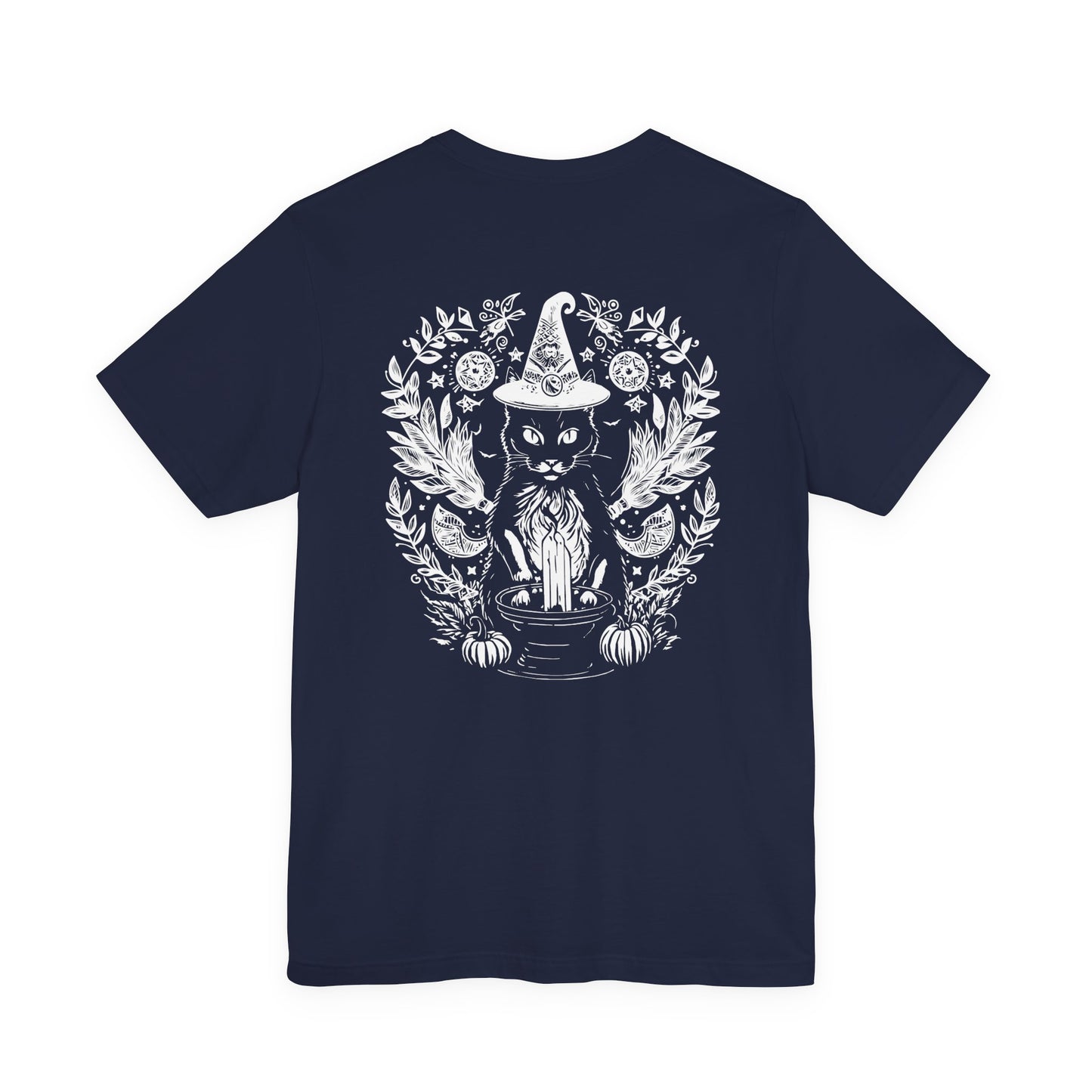 Witchy Black Cat Moon Candle Magic T-Shirt