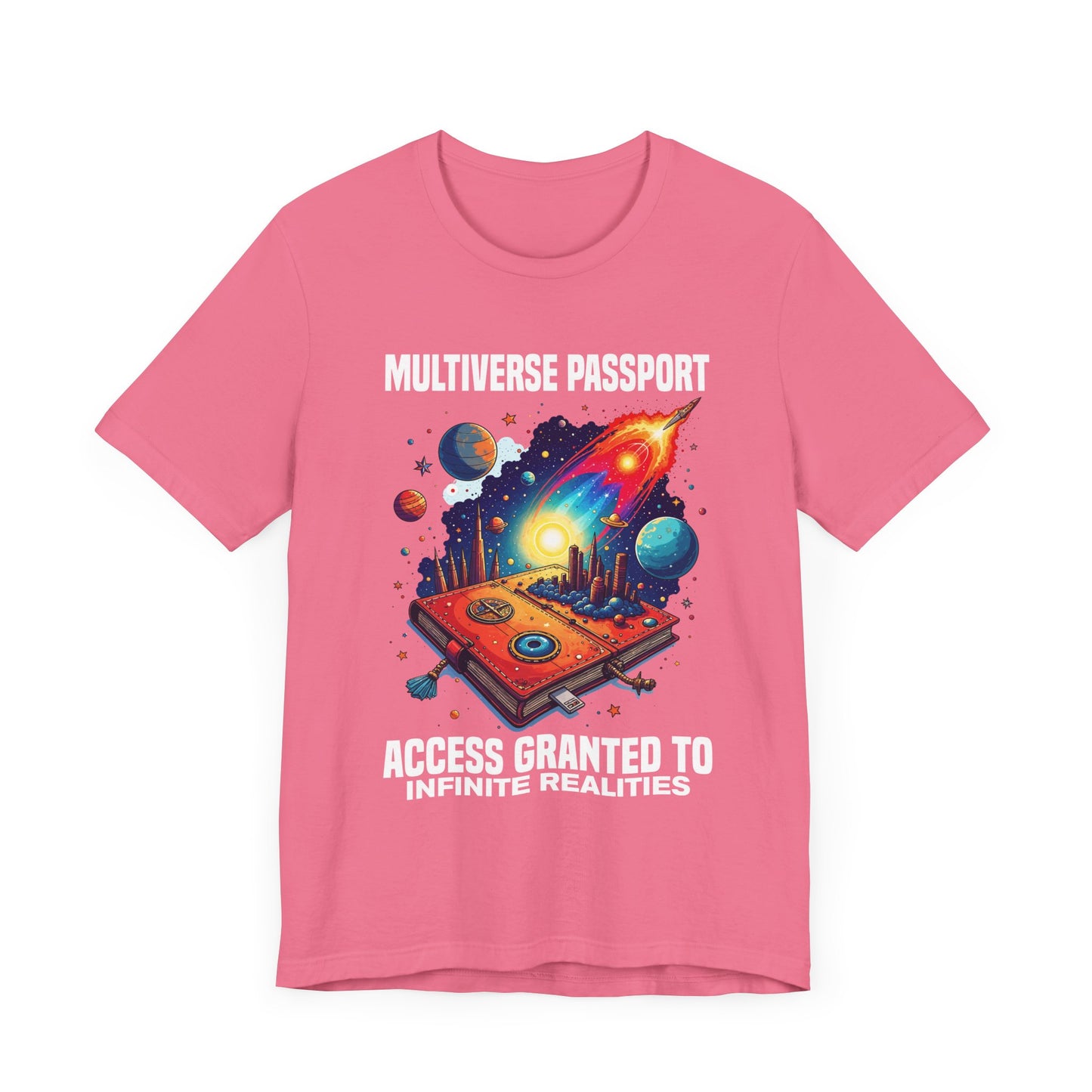 Multiverse Passport Tee, Sci-Fi Travel Shirt, Alternate Reality Graphic Tee, Universe Hopper Top, Quantum Nerd Gift