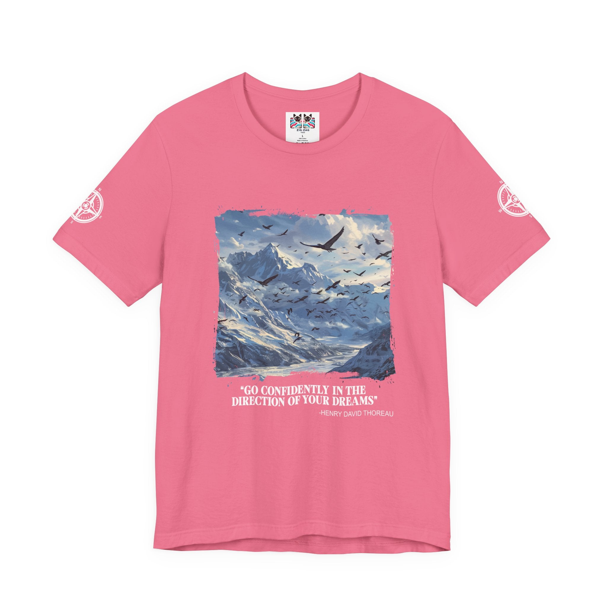Go Confidently in the Direction of Your Dreams T-Shirt – Henry David Thoreau Quote Graphic Tee