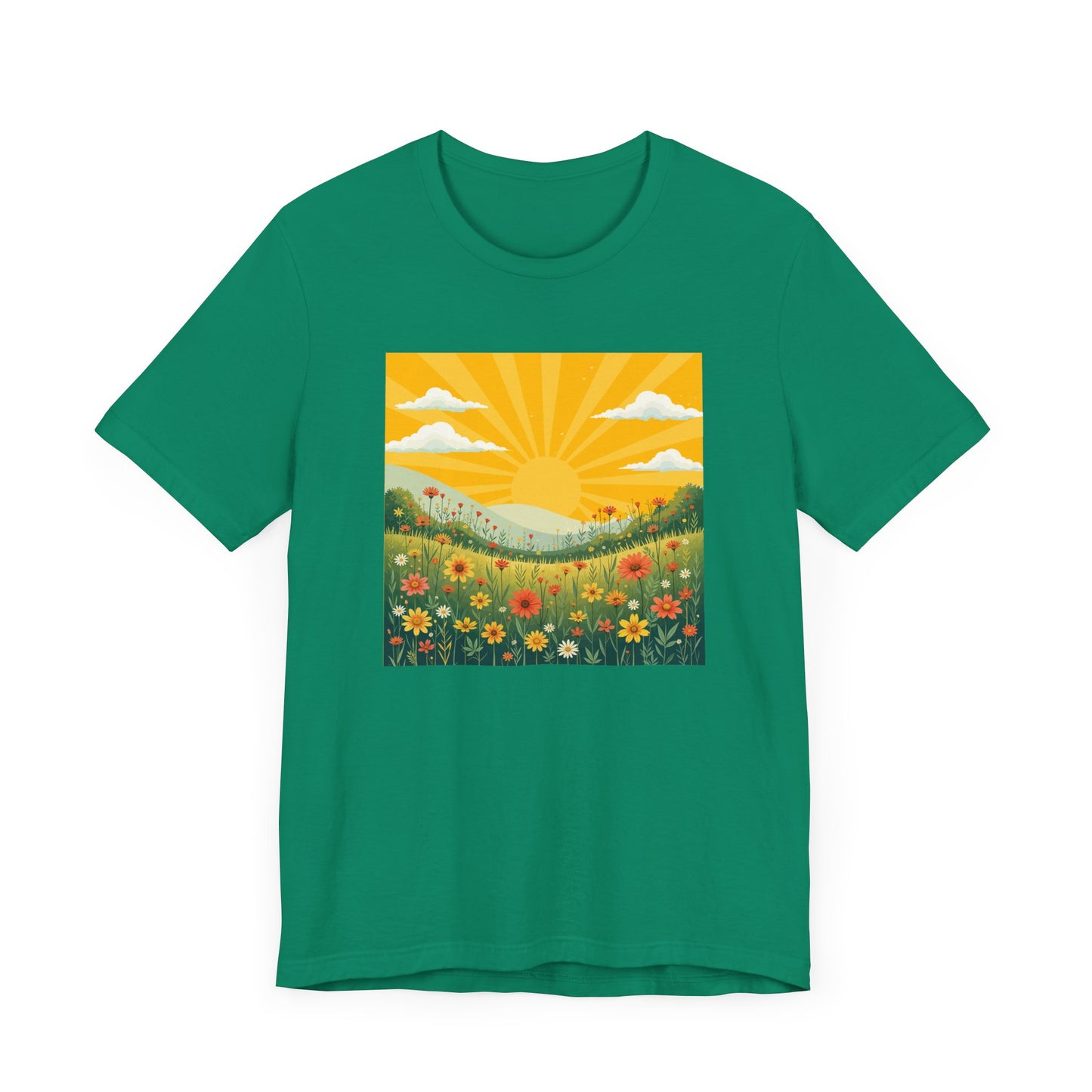 Spring in Full Bloom Tee, Seasonal Vibe Shirt, Floral Mood Top, Happy Growth Graphic Tee, Garden Lover Gift Shirt