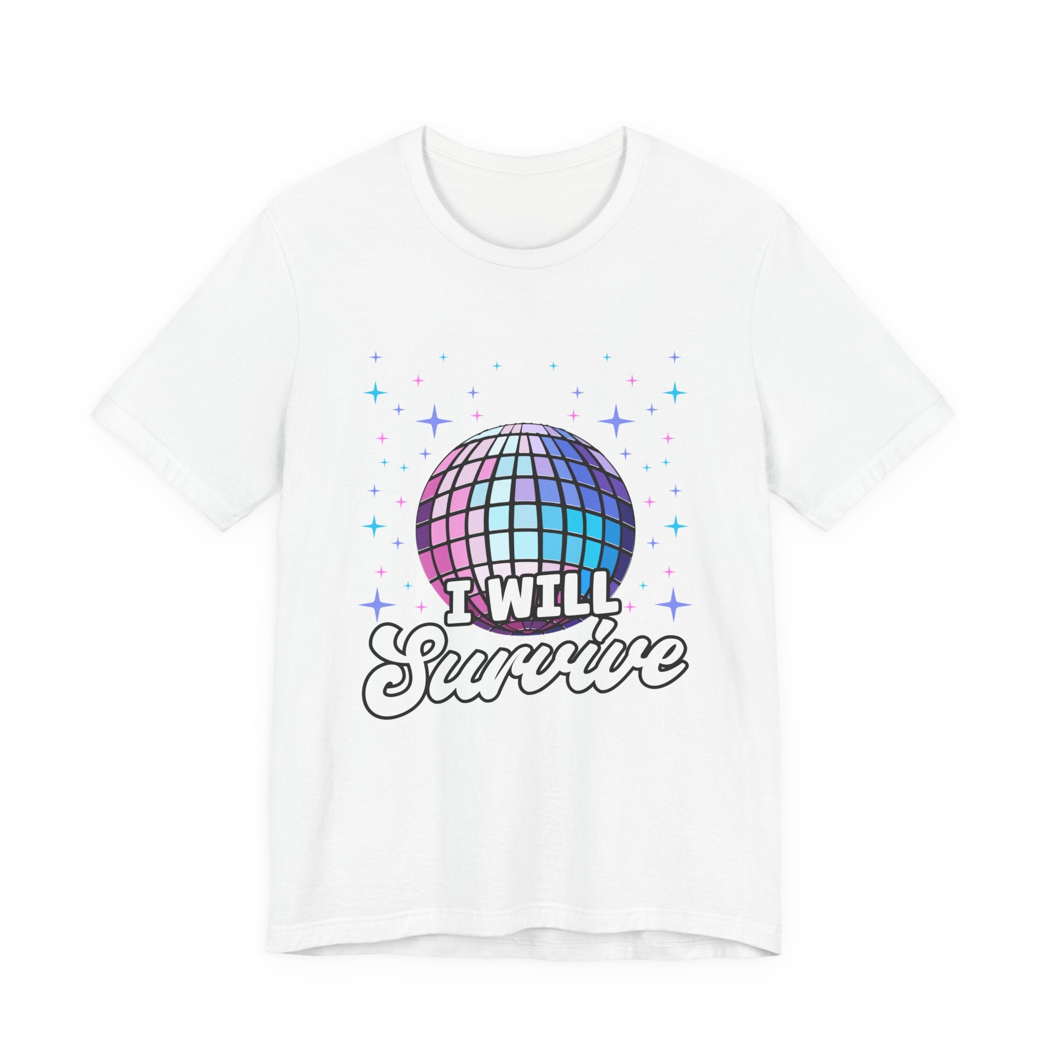 I Will Survive Disco Ball T-Shirt – Retro Party Dance Floor Graphic Tee