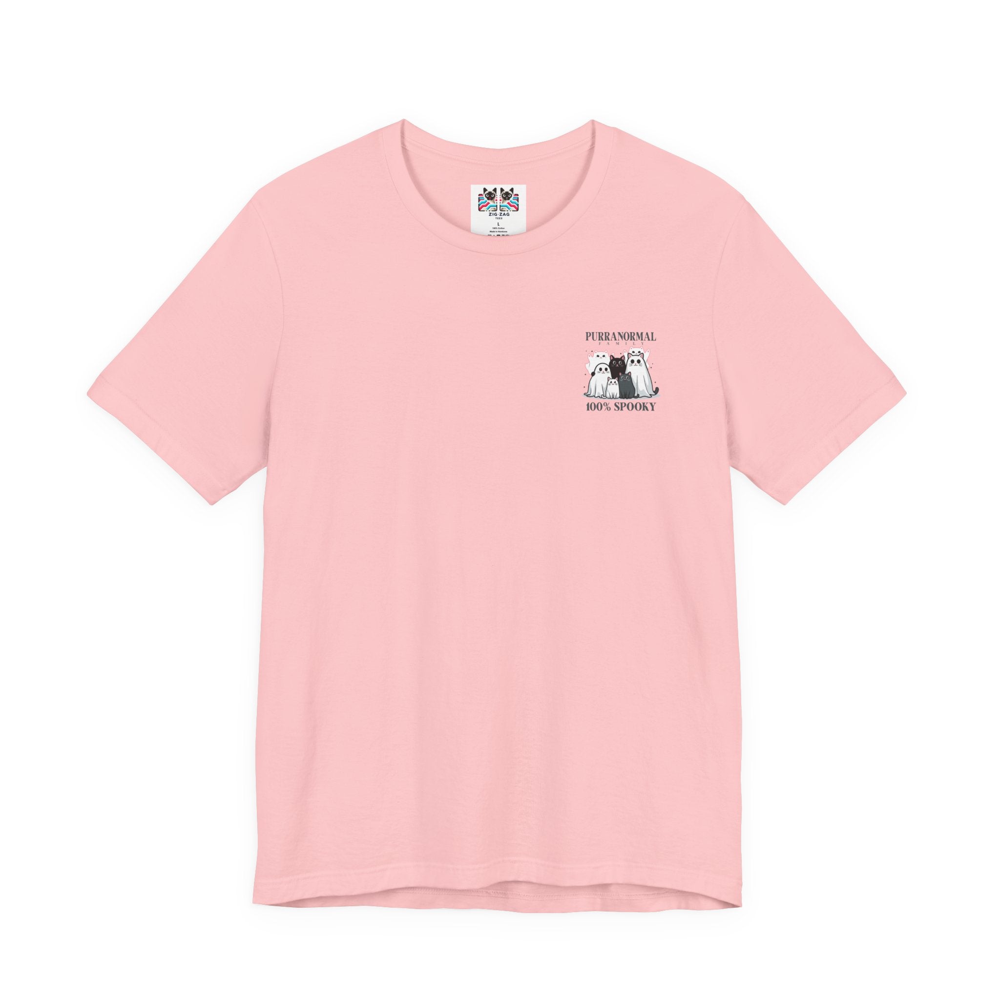 The Purranormal Family T-Shirt – Real and Ghost Cats Spooky Graphic
