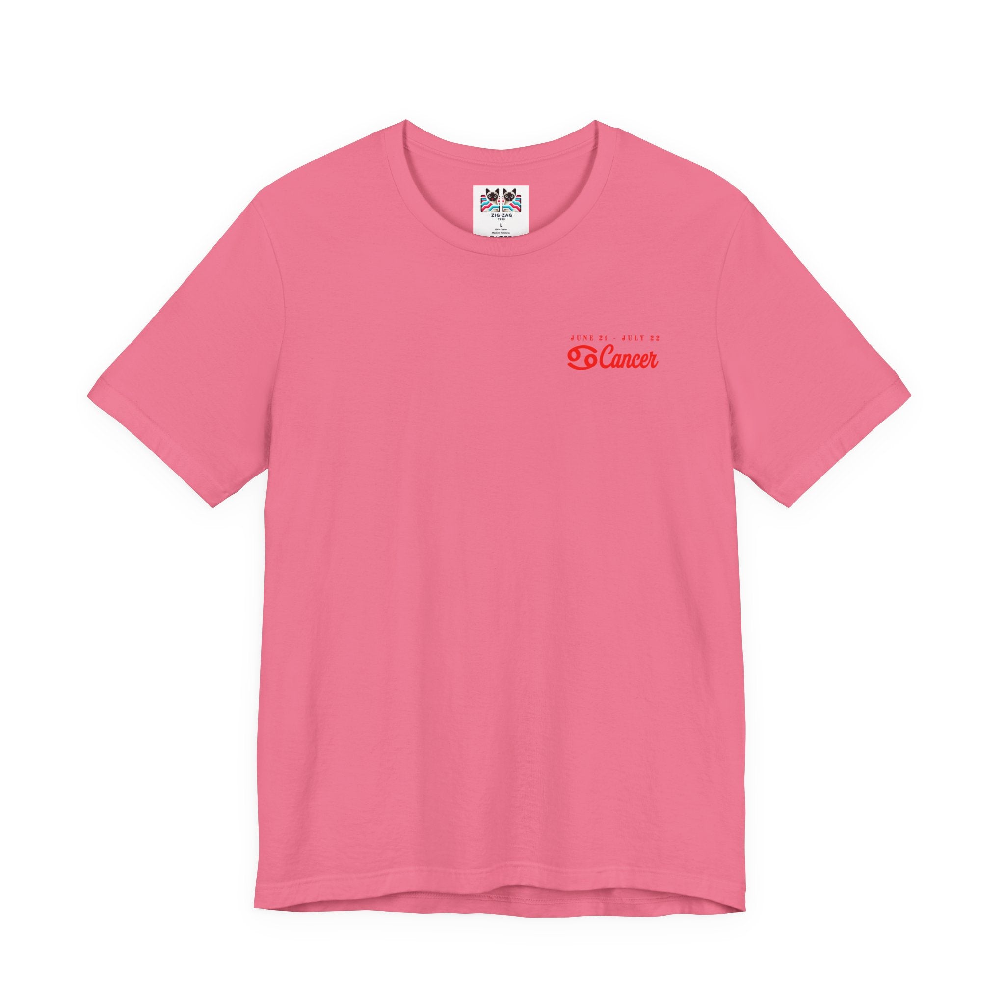 Cancer Zodiac T-Shirt – Crab with Astrological Wheel and Water Element
