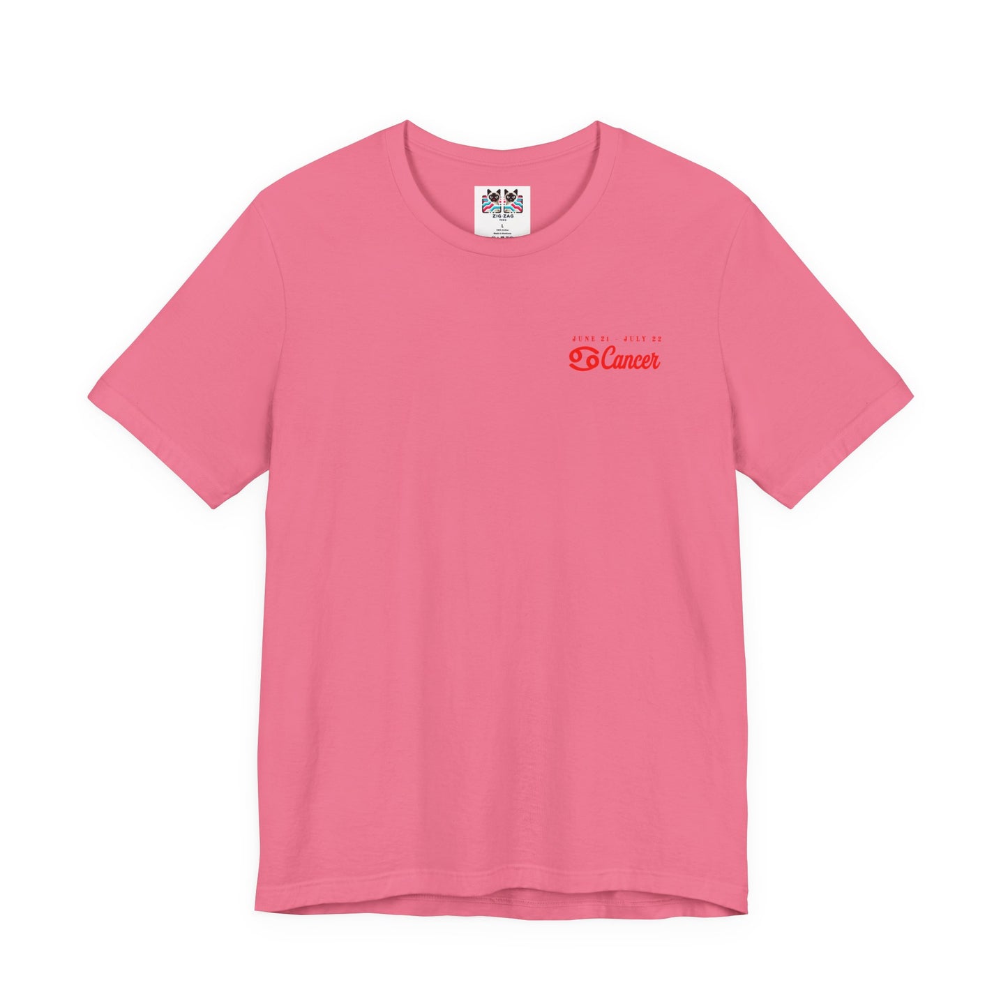 Cancer Zodiac T-Shirt – Crab with Astrological Wheel and Water Element