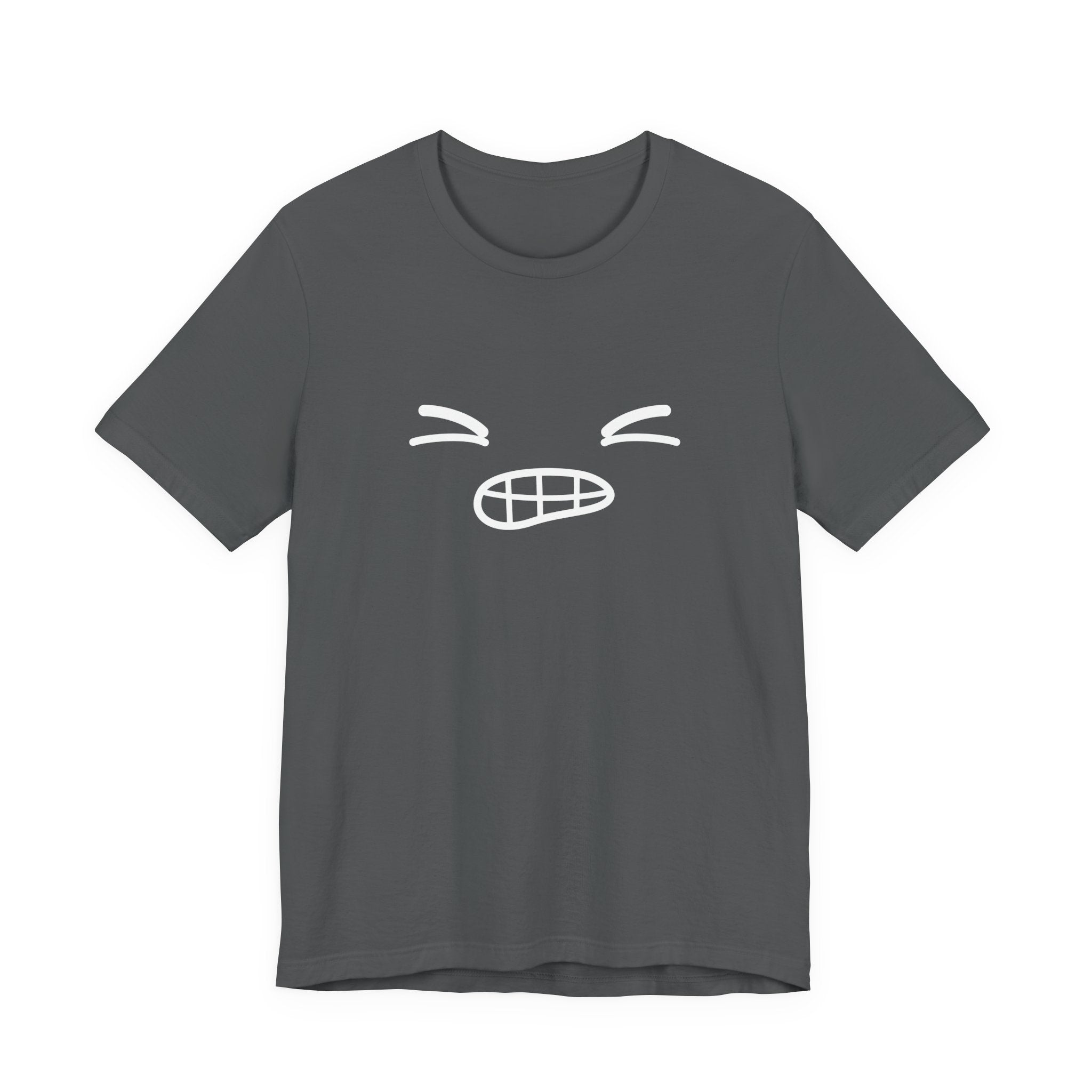 Minimalist Bold Expression T-Shirt – Black Tee with Bold Face Graphic