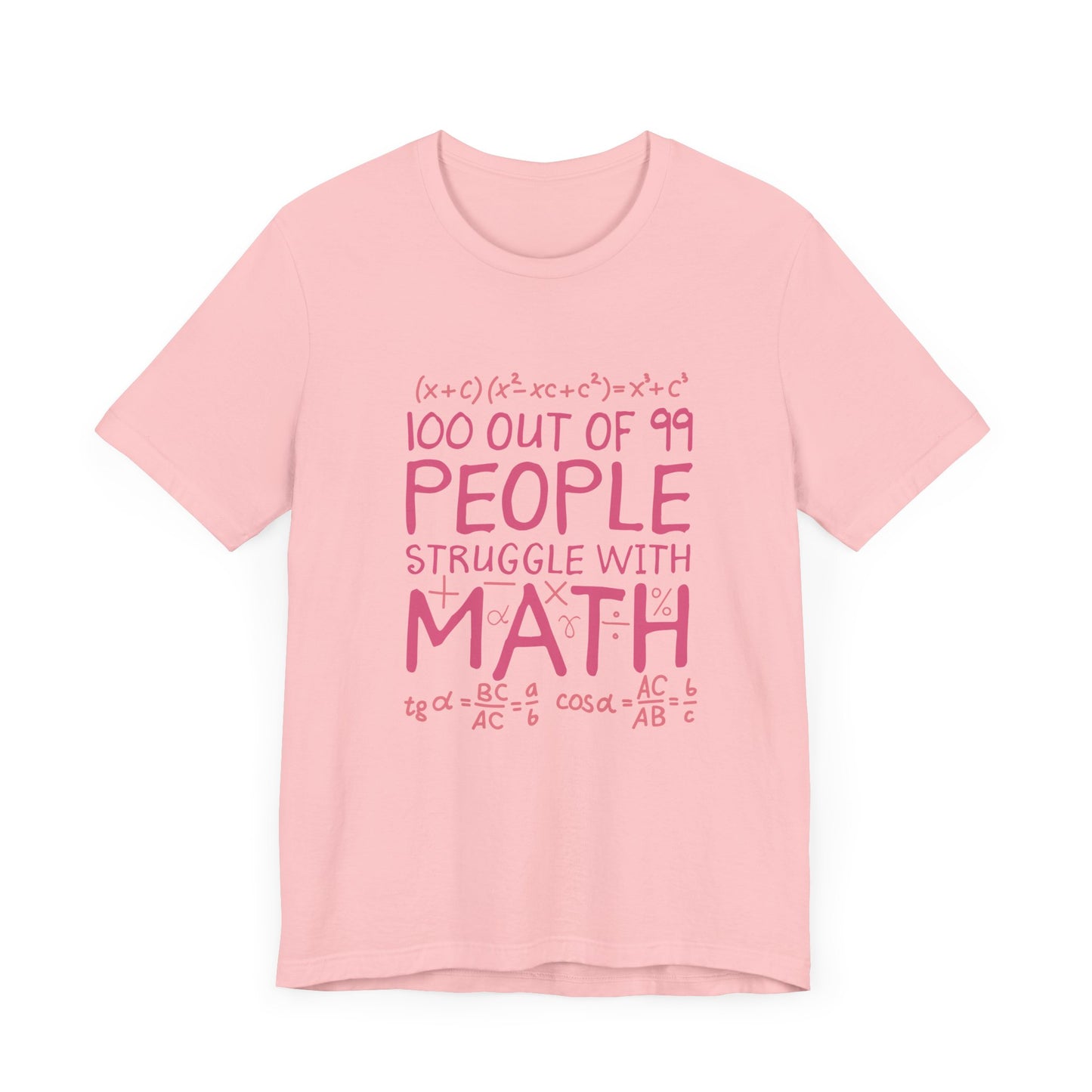 Math Struggle T-Shirt – 100 Out of 99 People Math Joke