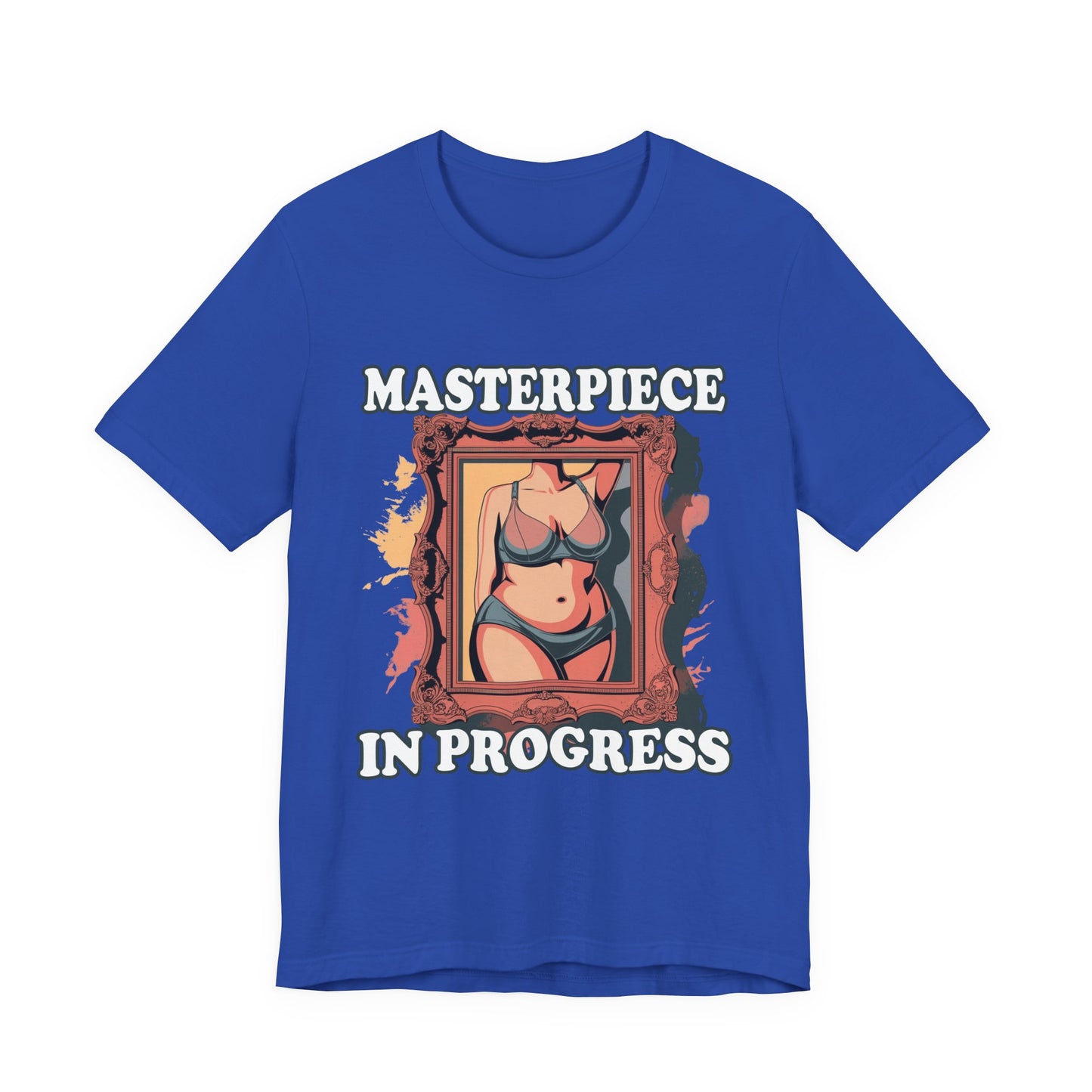 Masterpiece in Progress – Bodies Are Art in Photo Frame Body Positive Graphic T-Shirt