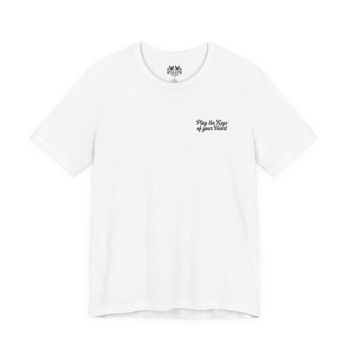 Grand Piano Keys of the Heart T-Shirt – Musician Artistic Graphic