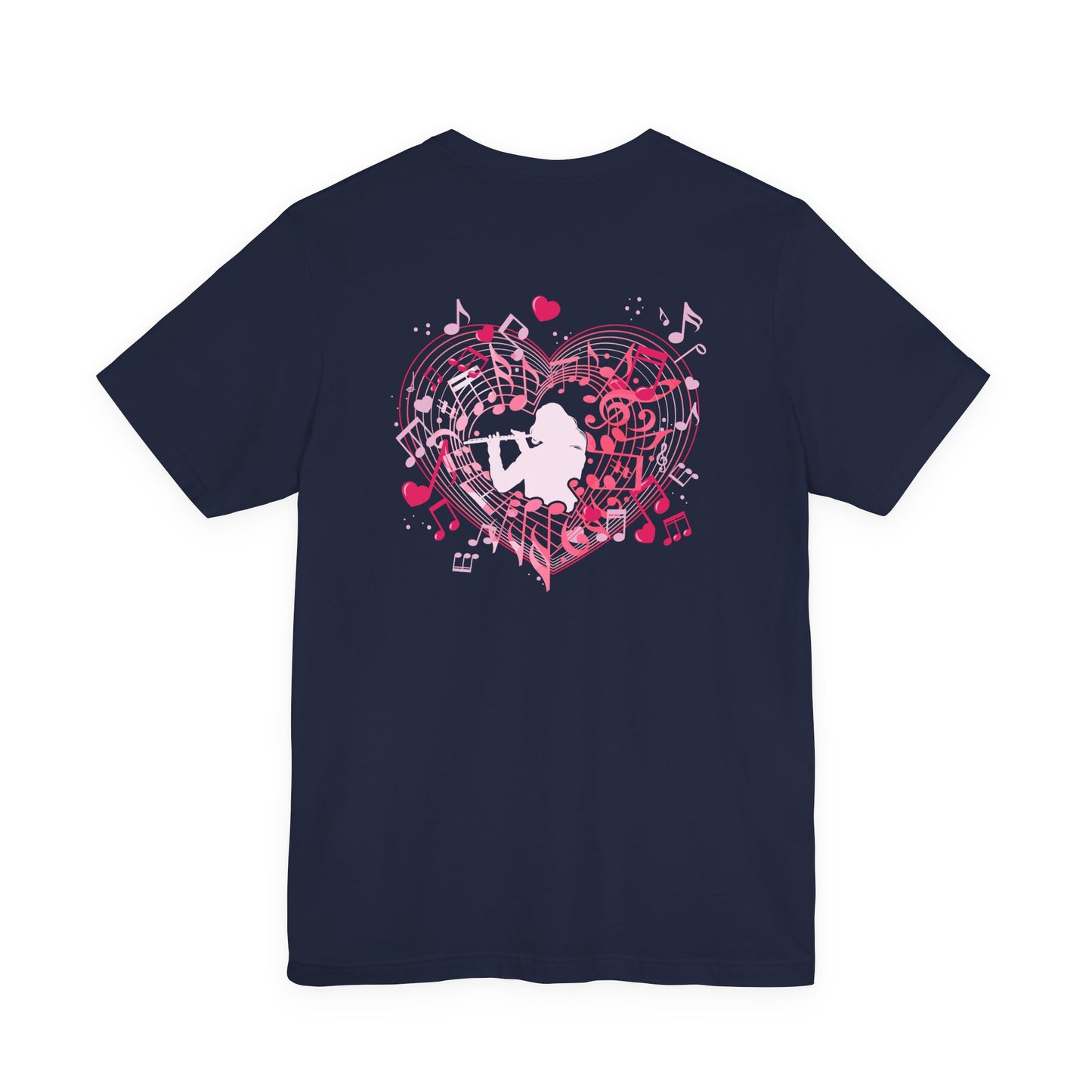 Heartbeat of the Flute Music Love T-Shirt