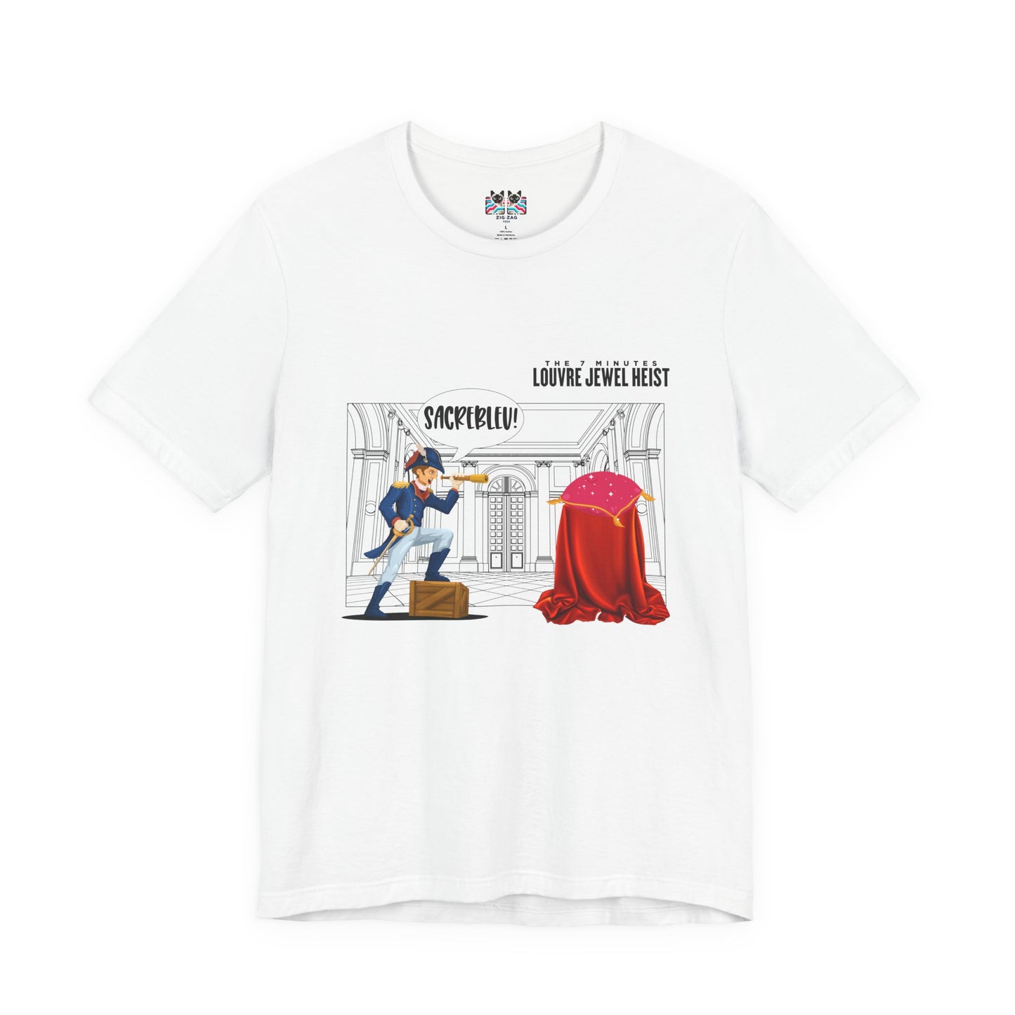 The 7 Minutes Louvre Jewel Heist – Sacrebleu! Paris Museum Caper T-Shirt