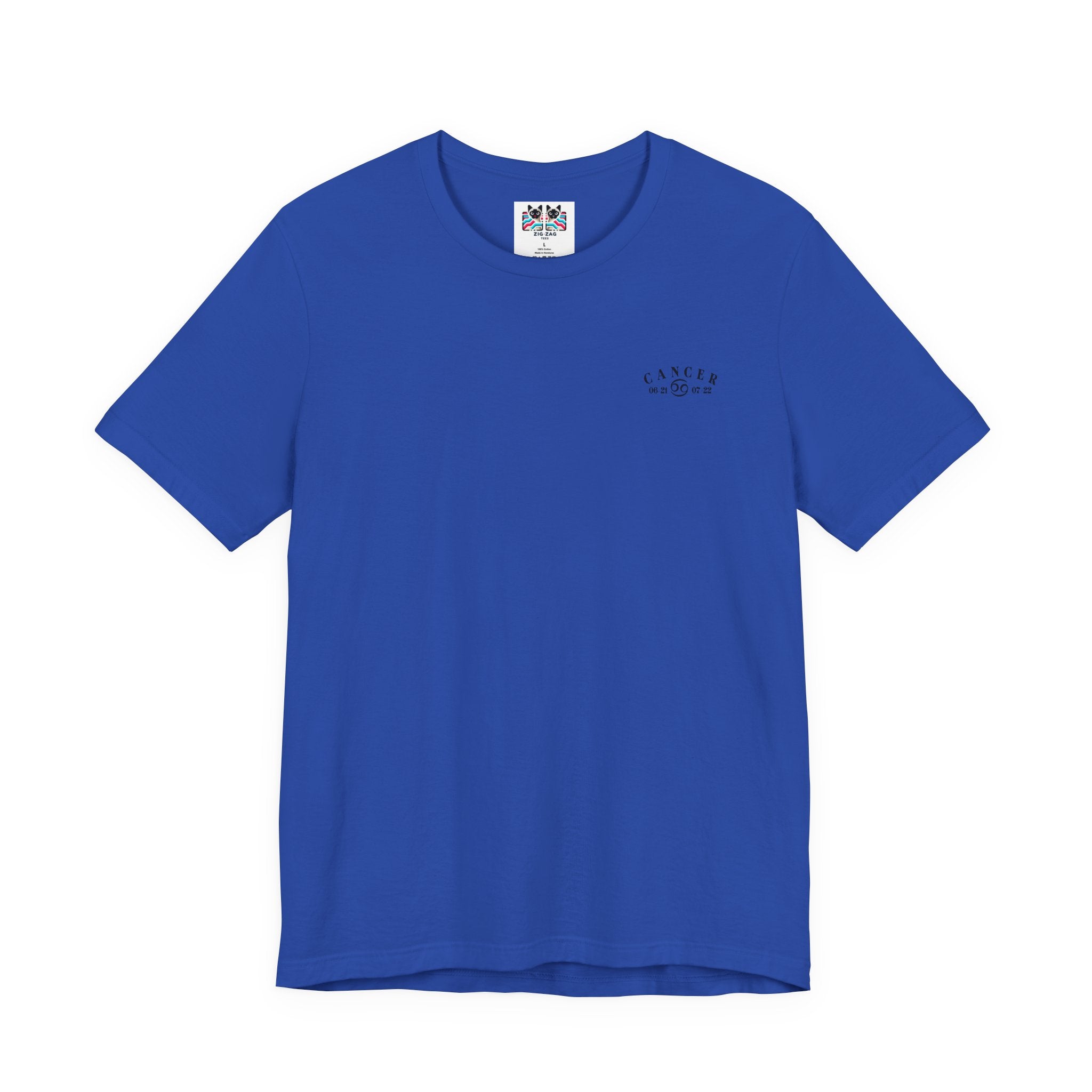 Colorful Cancer Zodiac T-Shirt – Crab with Constellation, Leaves & Flowers