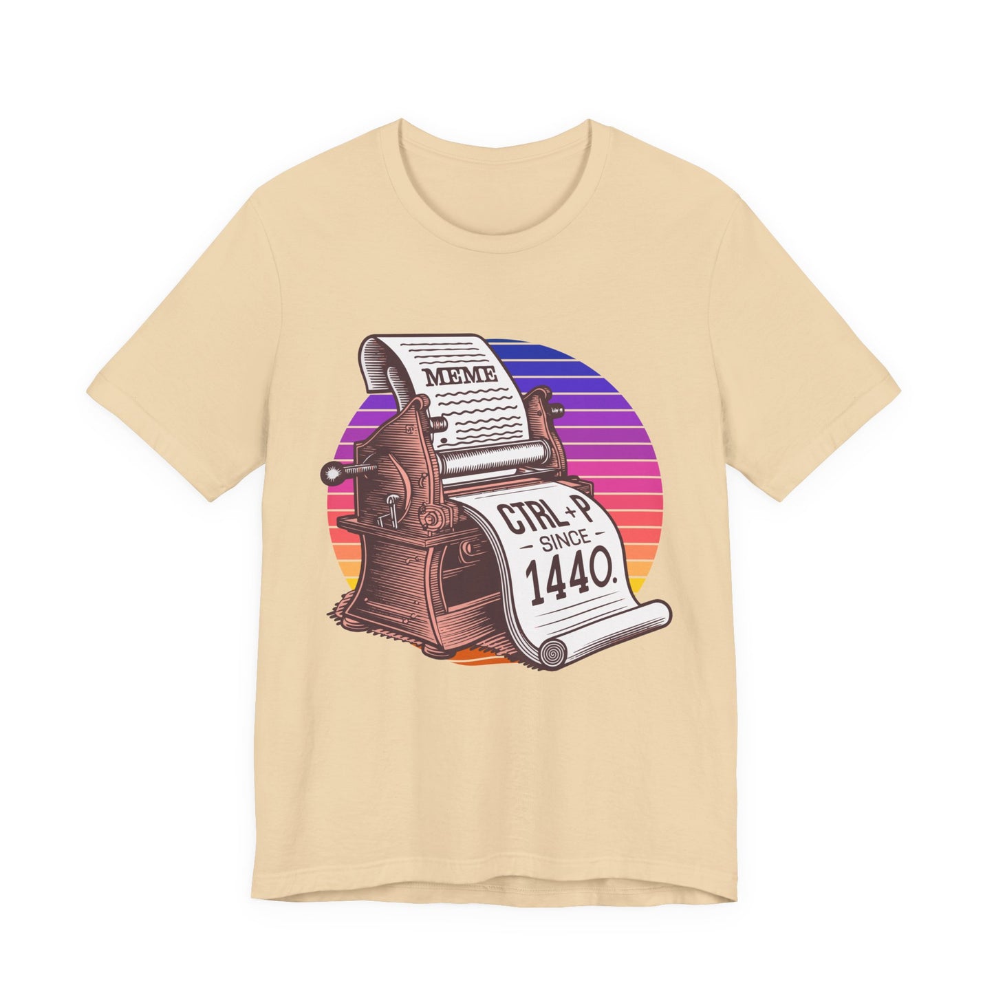 CTRL + P Since 1440 Tshirt – The Printing Press Meme Edition