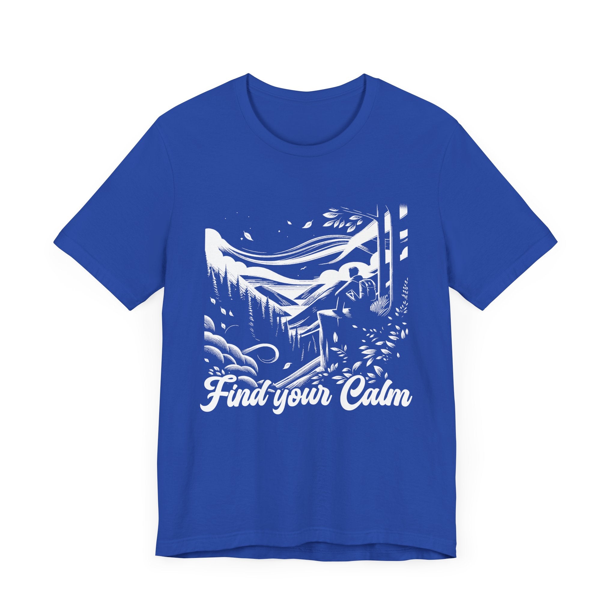 Breathe in the Wild Find Your Calm | Nature Reflection Graphic T-Shirt
