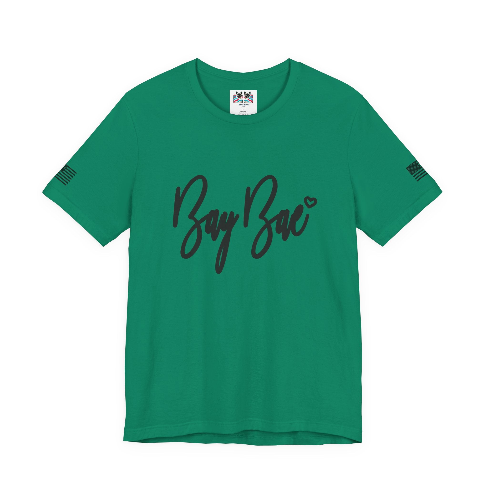 Bay Bae T-Shirt – Cute Script San Francisco Bay Area Graphic Tee with Heart