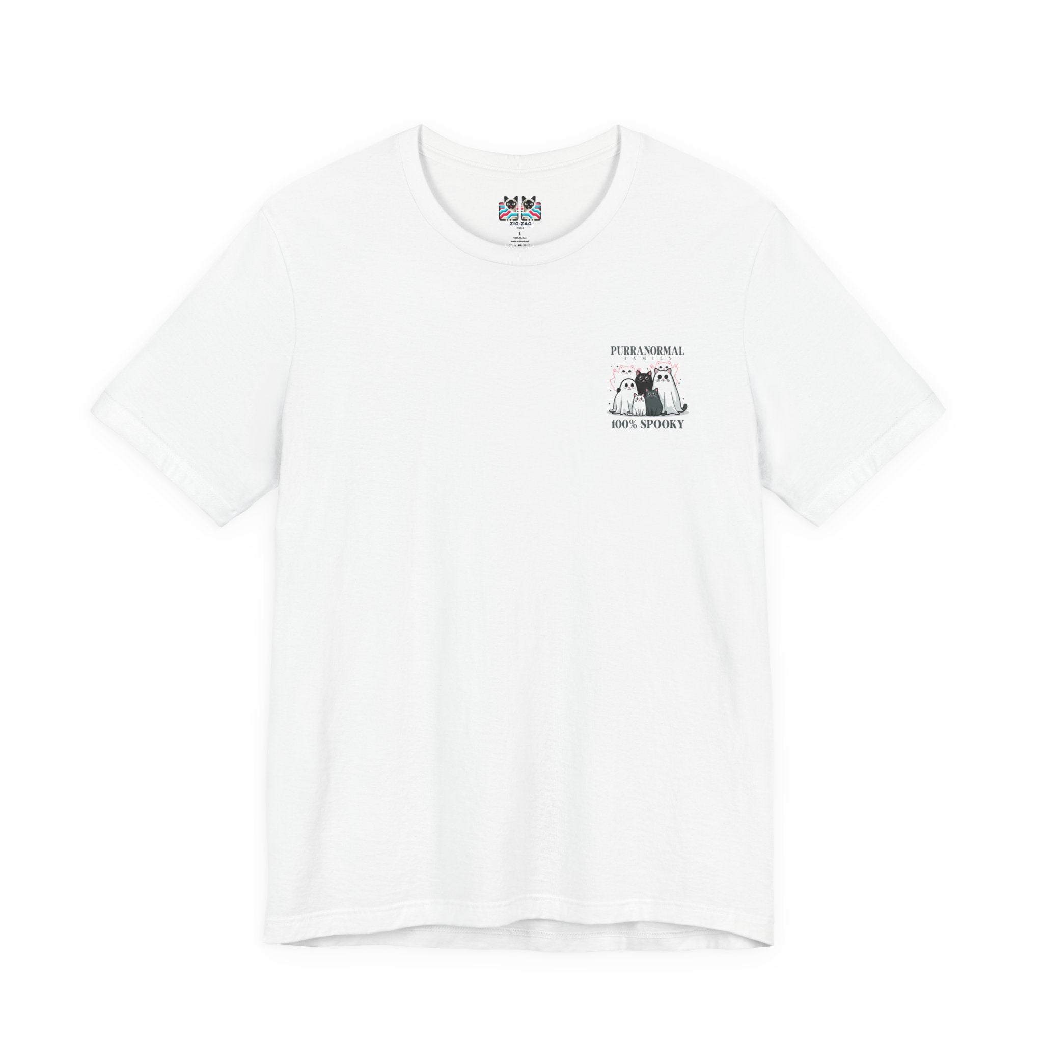The Purranormal Family T-Shirt – Real and Ghost Cats Spooky Graphic