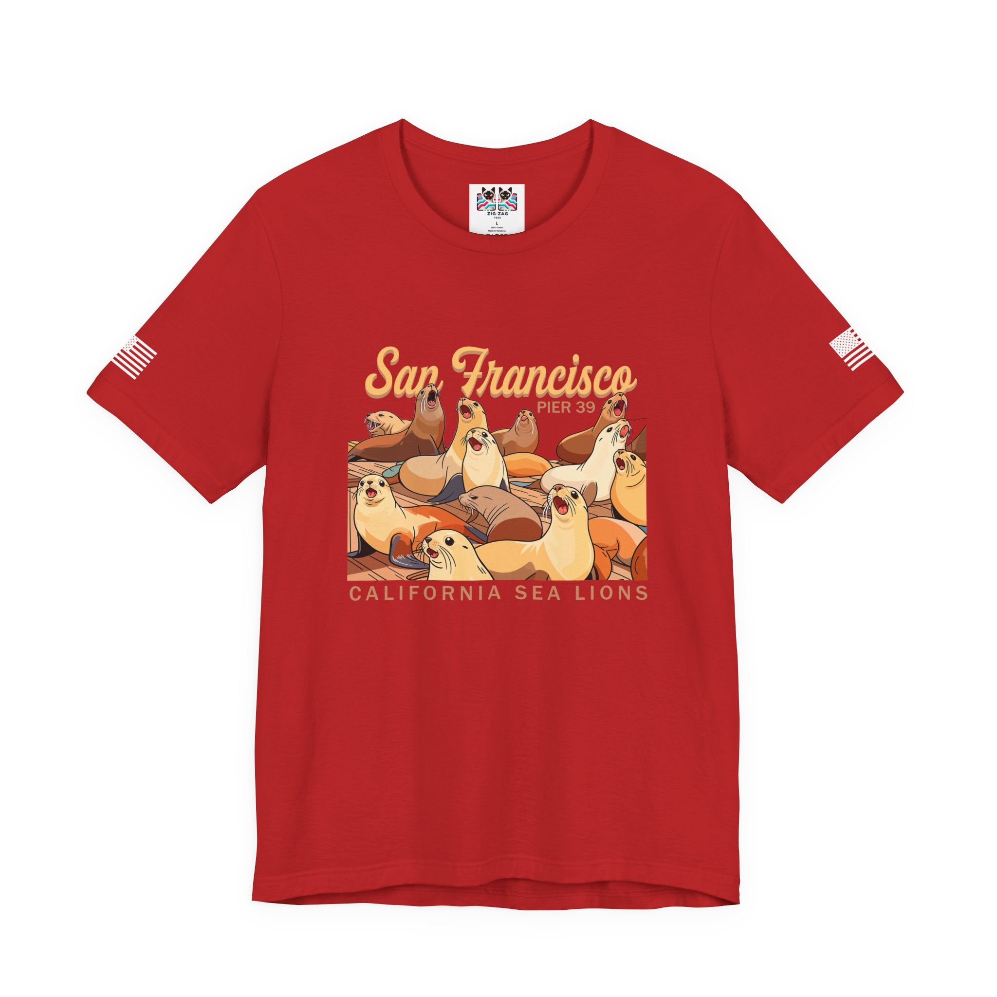 San Francisco Pier 39 California Sea Lions T-Shirt – SF Souvenir Graphic Tee