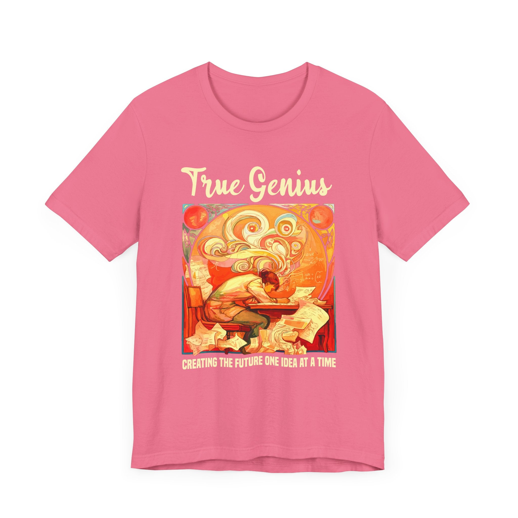 Genius at Work Tee, Smart Humor Shirt, Academic Energy Top, Funny Intelligence Graphic Tee, Clever Nerd Gift