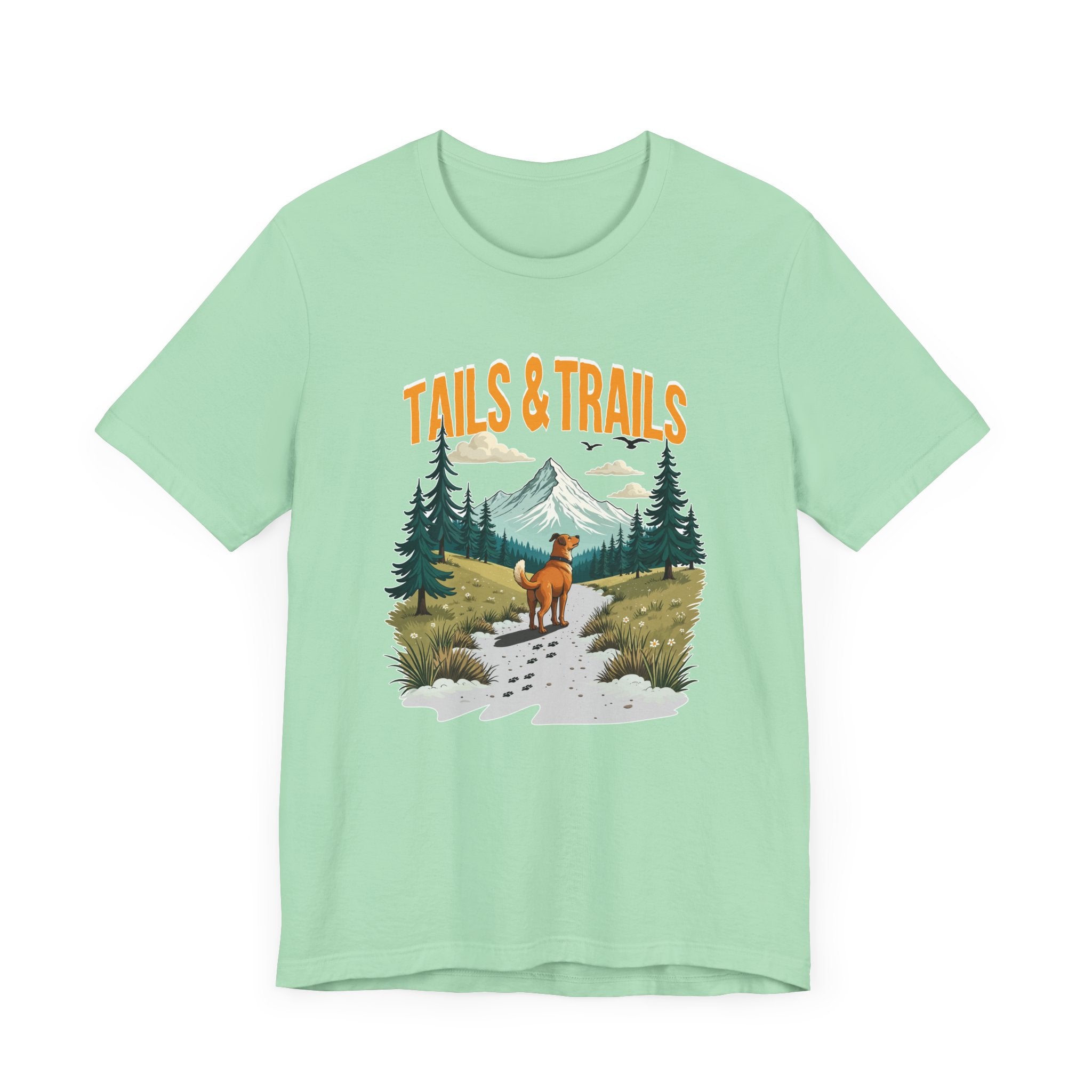 Tails and Trails Shirt Dog Walking Adventure Tee for Pet Parents Who Live for Leashes Parks Muddy Paws and the Great Outdoor Journey