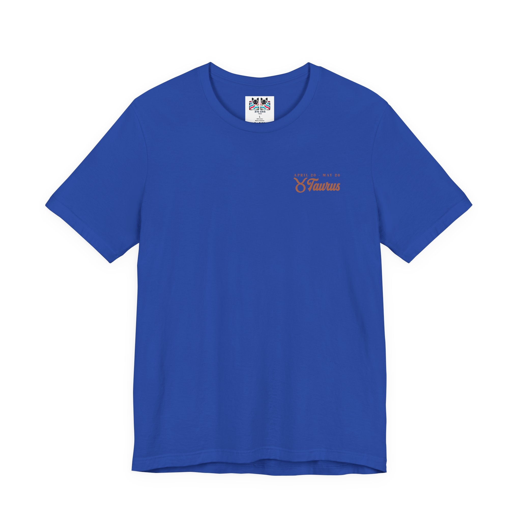 Taurus Zodiac T-Shirt – Patient as the Earth Persistent as the Seasons with astrological wheel