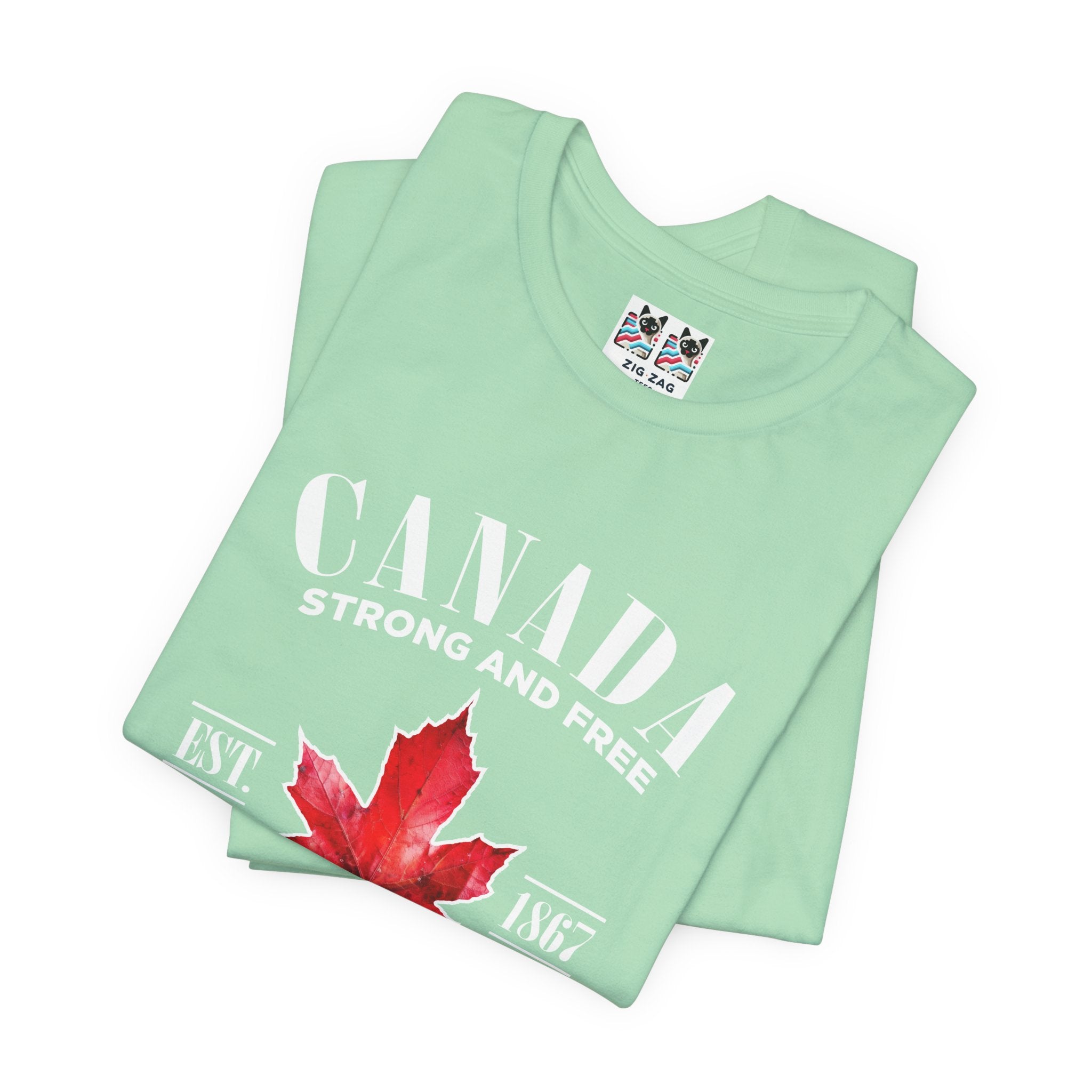 Custom T-Shirt - Canada Strong and Free True Maple Heritage T-Shirt