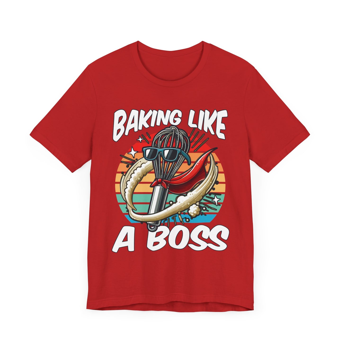 Bake Like a Boss | Whisk with Sunglasses Graphic T-Shirt