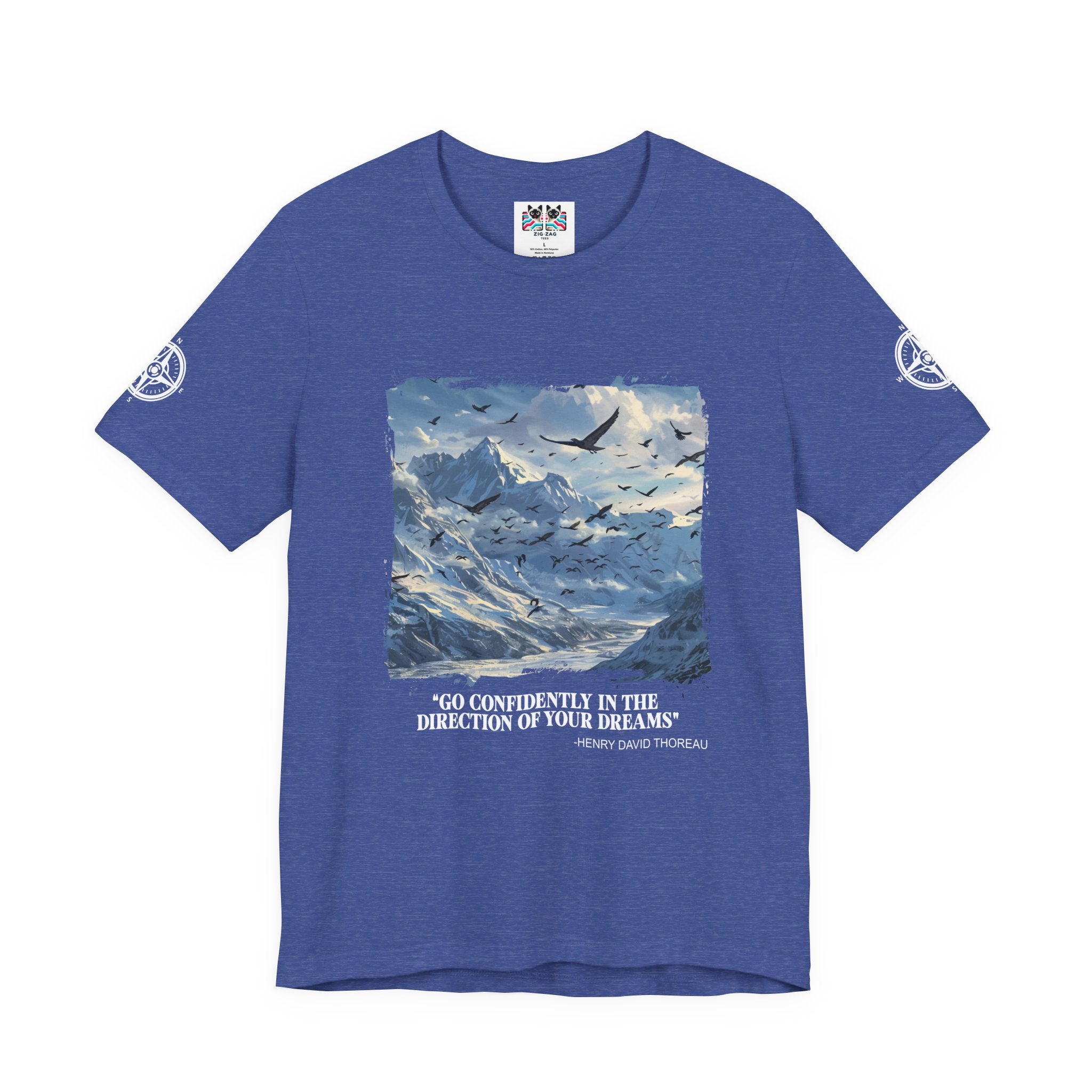 Go Confidently in the Direction of Your Dreams T-Shirt – Henry David Thoreau Quote Graphic Tee
