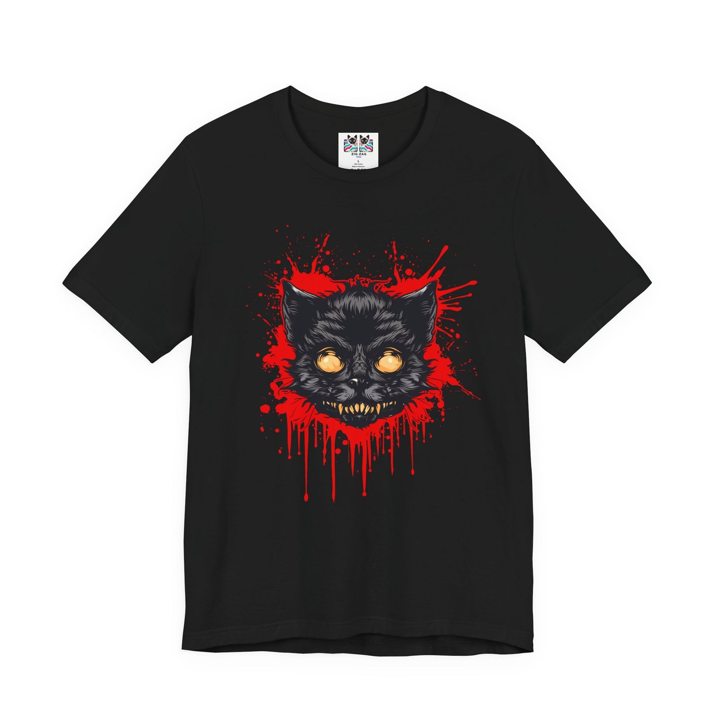 Haunted Zombie Cat Horror House T-Shirt
